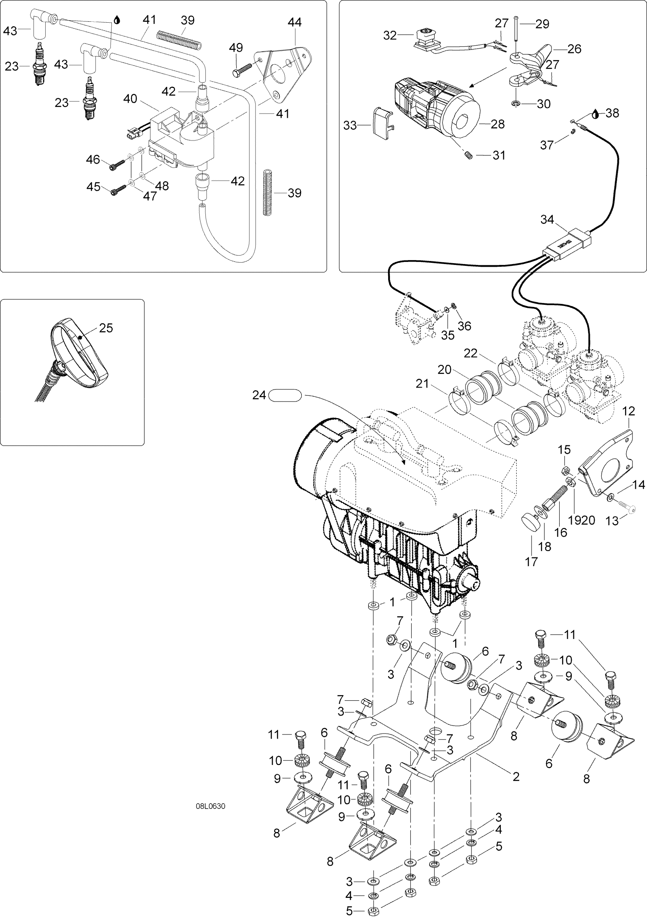 Схема узла: Engine And Engine Support