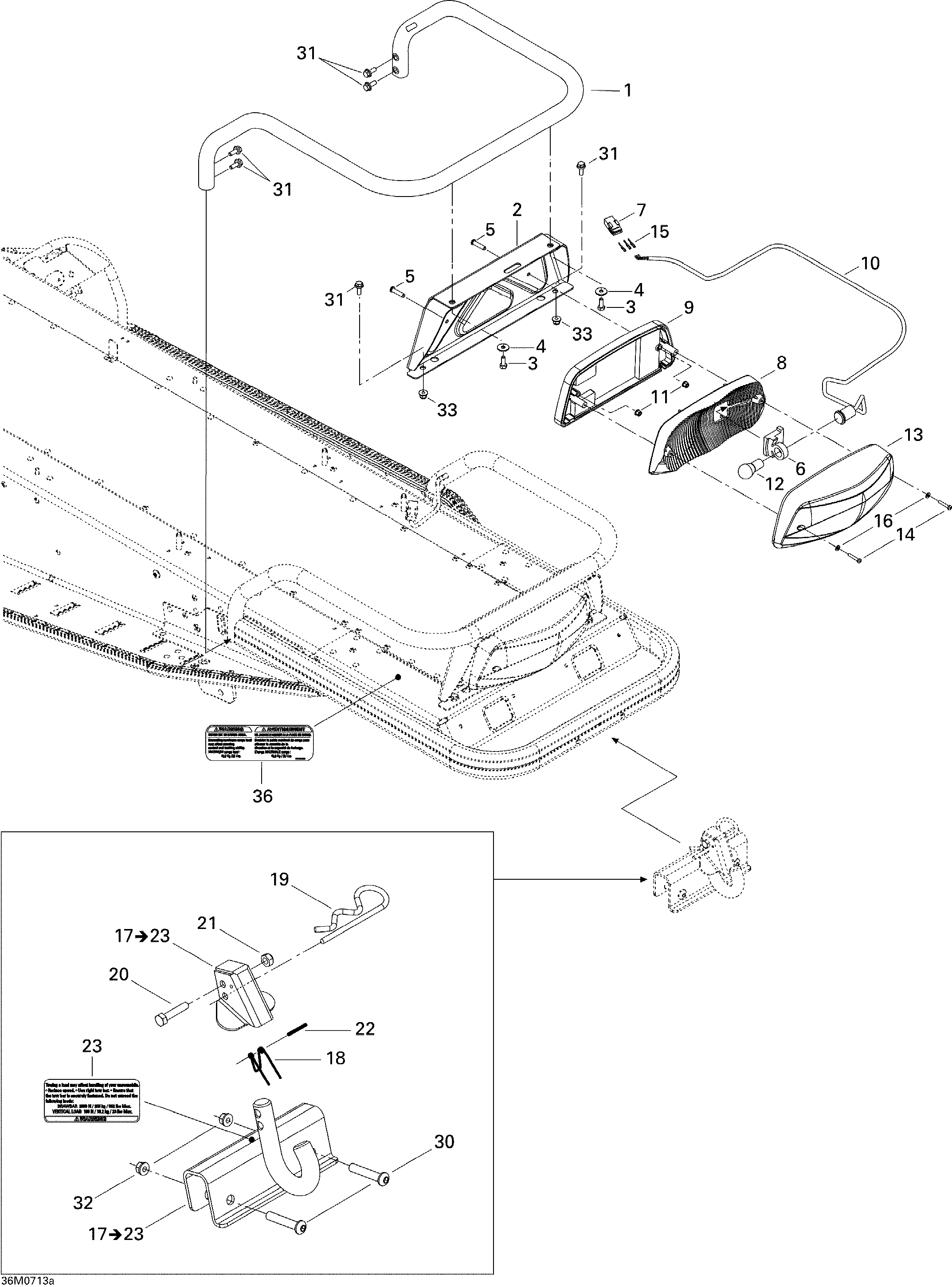 Схема узла: Luggage Rack 300F