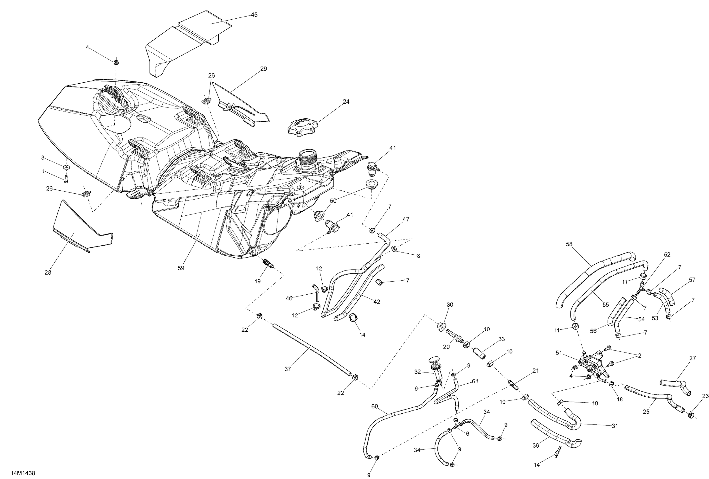 Схема узла: Fuel System _14M1438