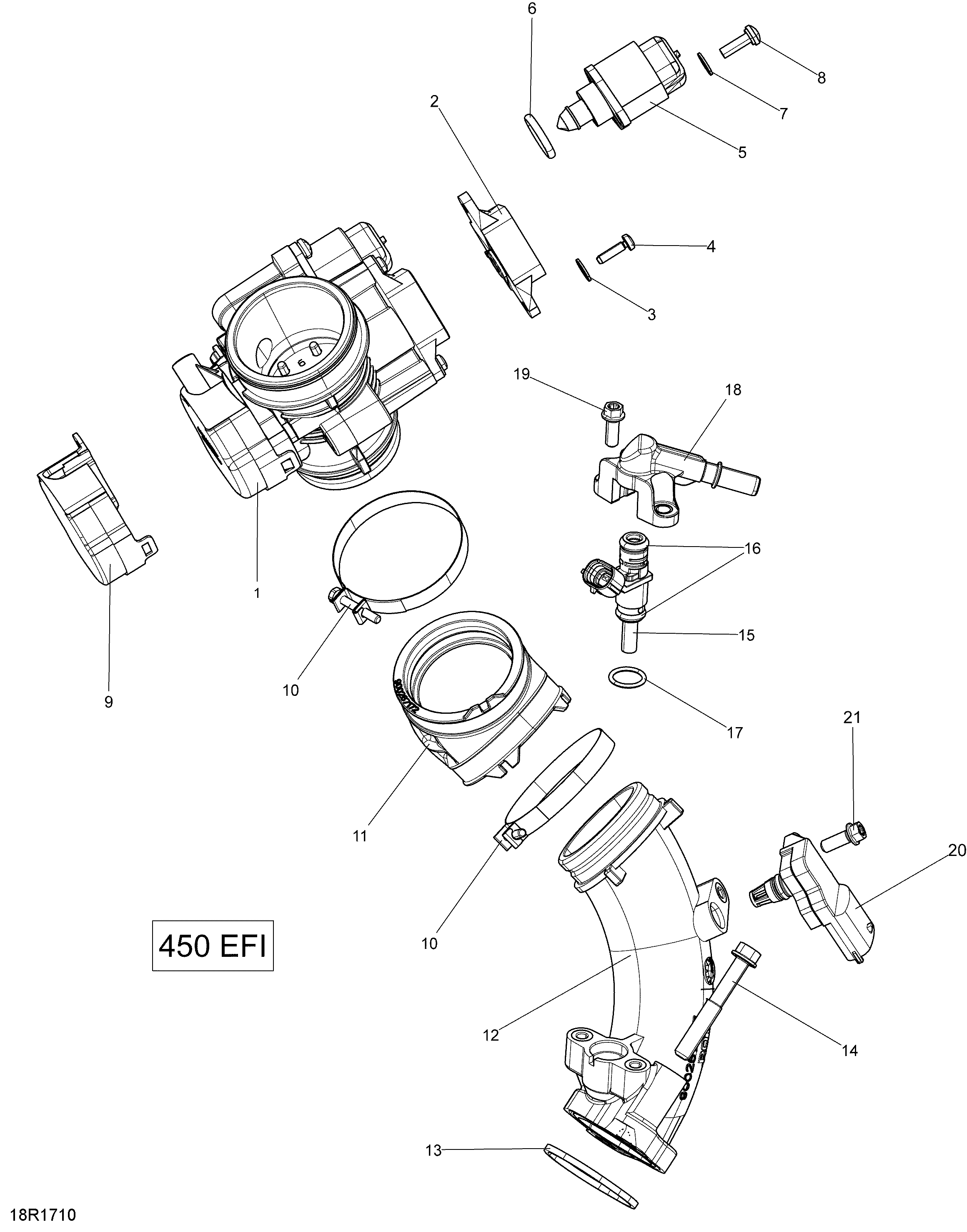 ROTAX - Air Intake Manifold And Throttle Body