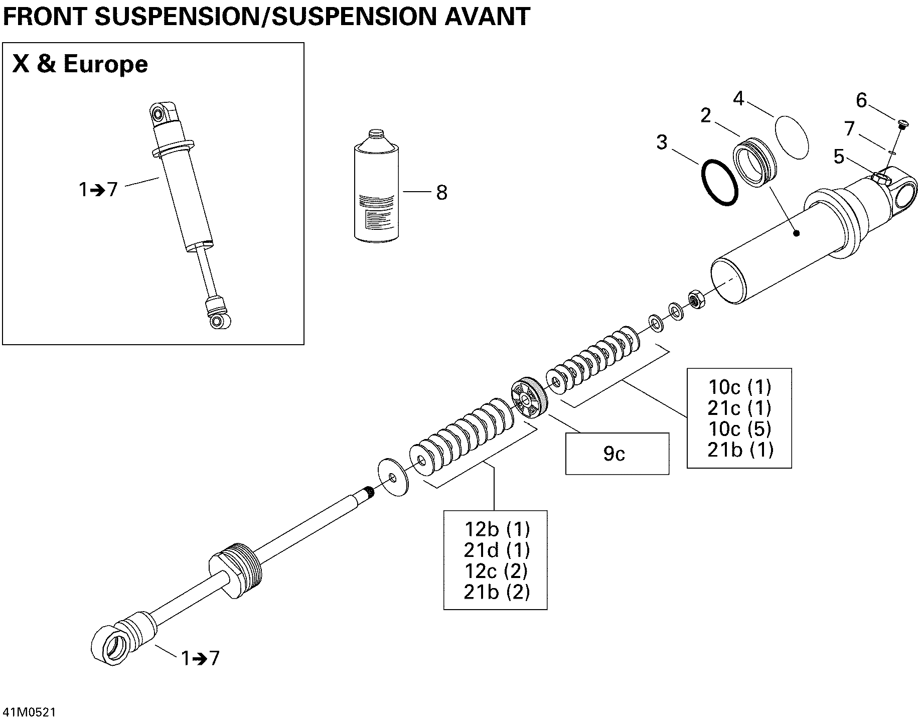 Take Apart Shock, Front X &