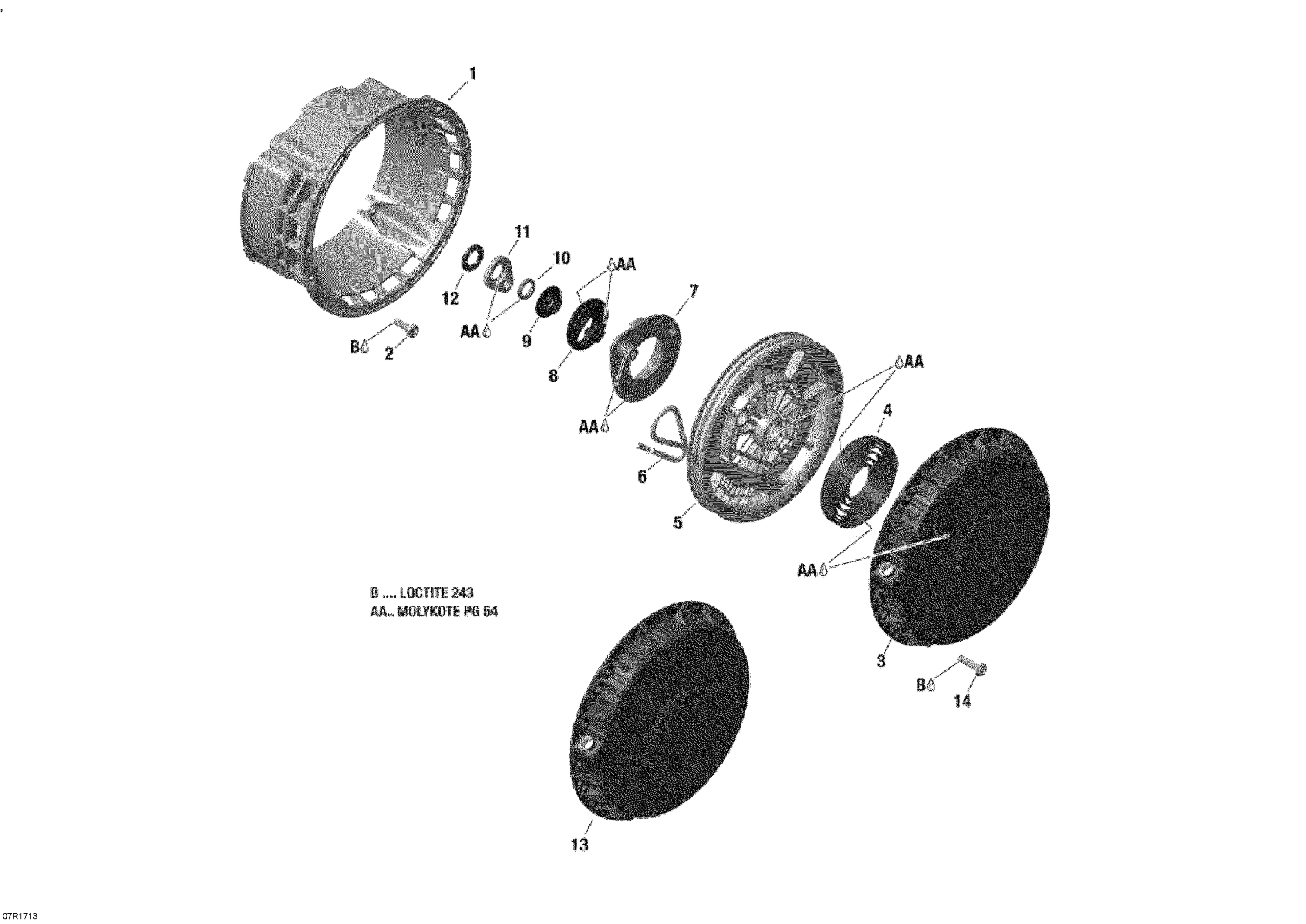 Rewind Starter - 800 E-TEC