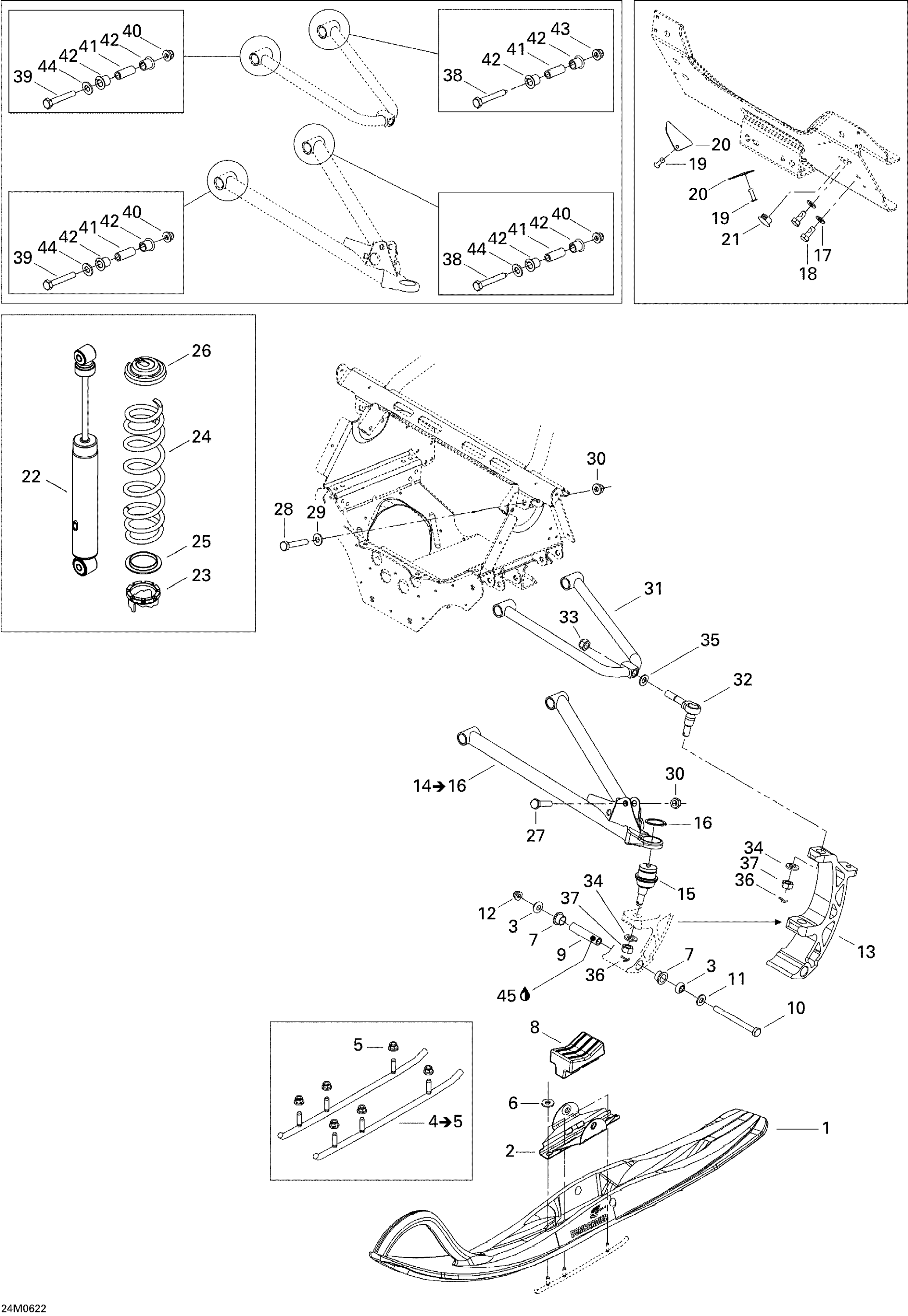 Front Suspension And Ski