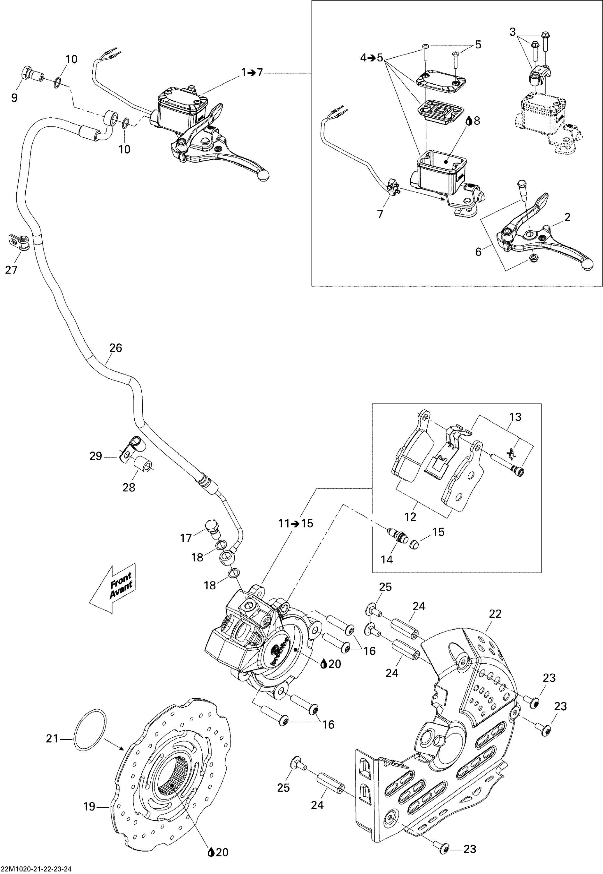 Схема узла: Hydraulic Brakes