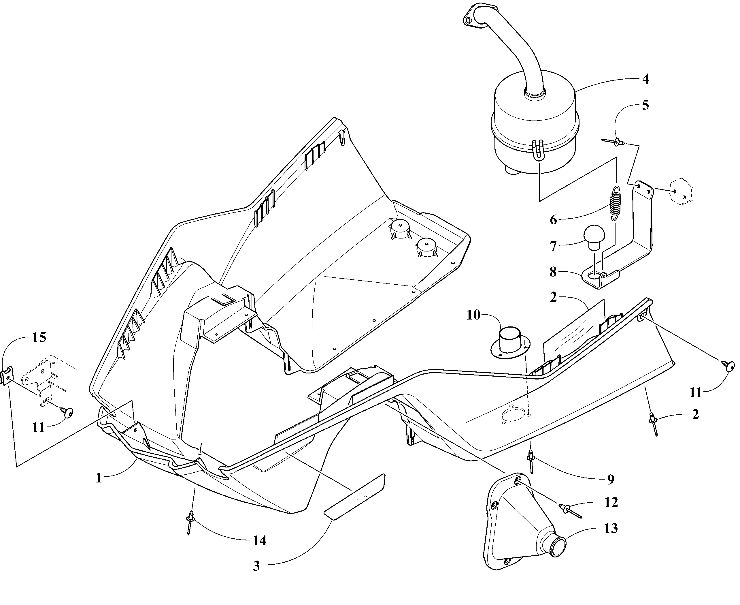 Bottom Pan and Exhaust