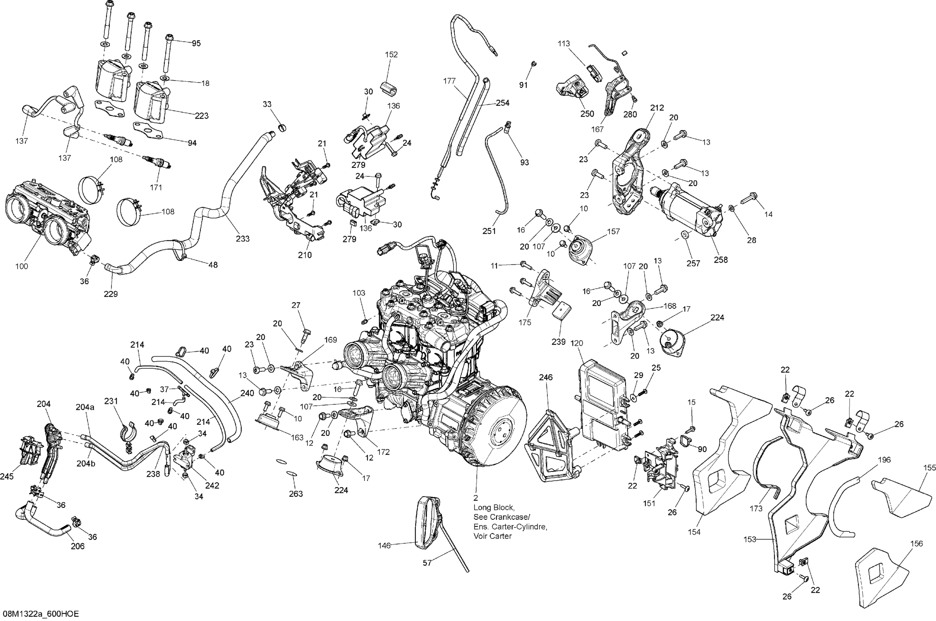 Схема узла: Engine And Engine Support 600