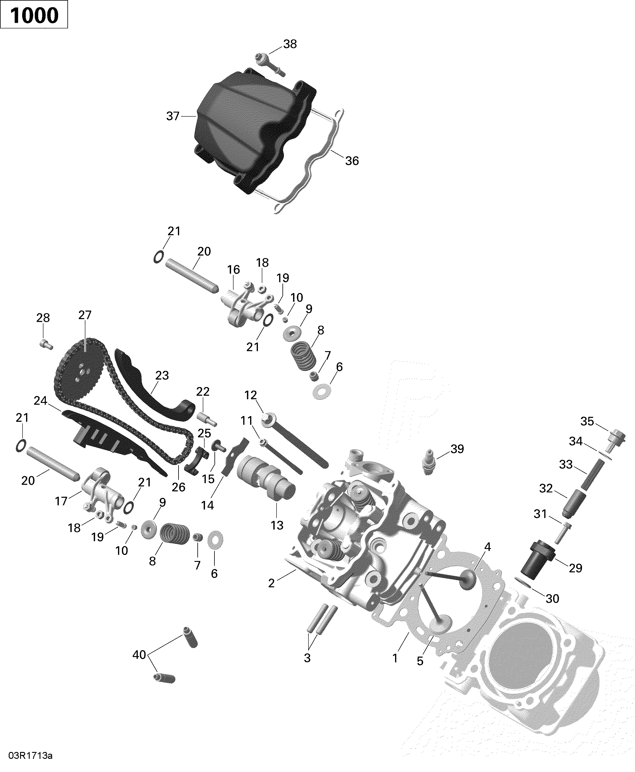 ROTAX - Cylinder Head, Front
