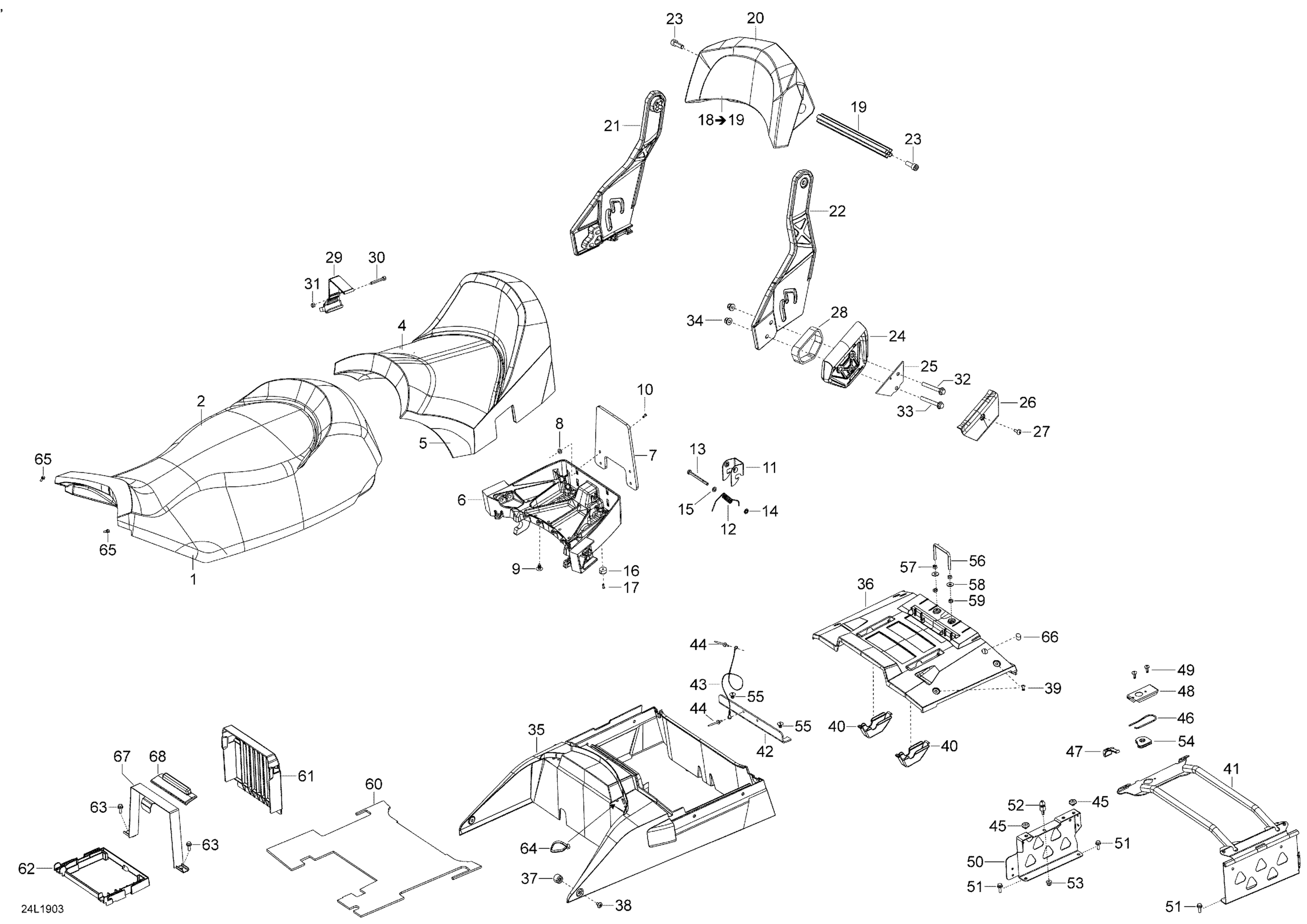 Seat COMMANDER - 600HO E-TEC - LTD