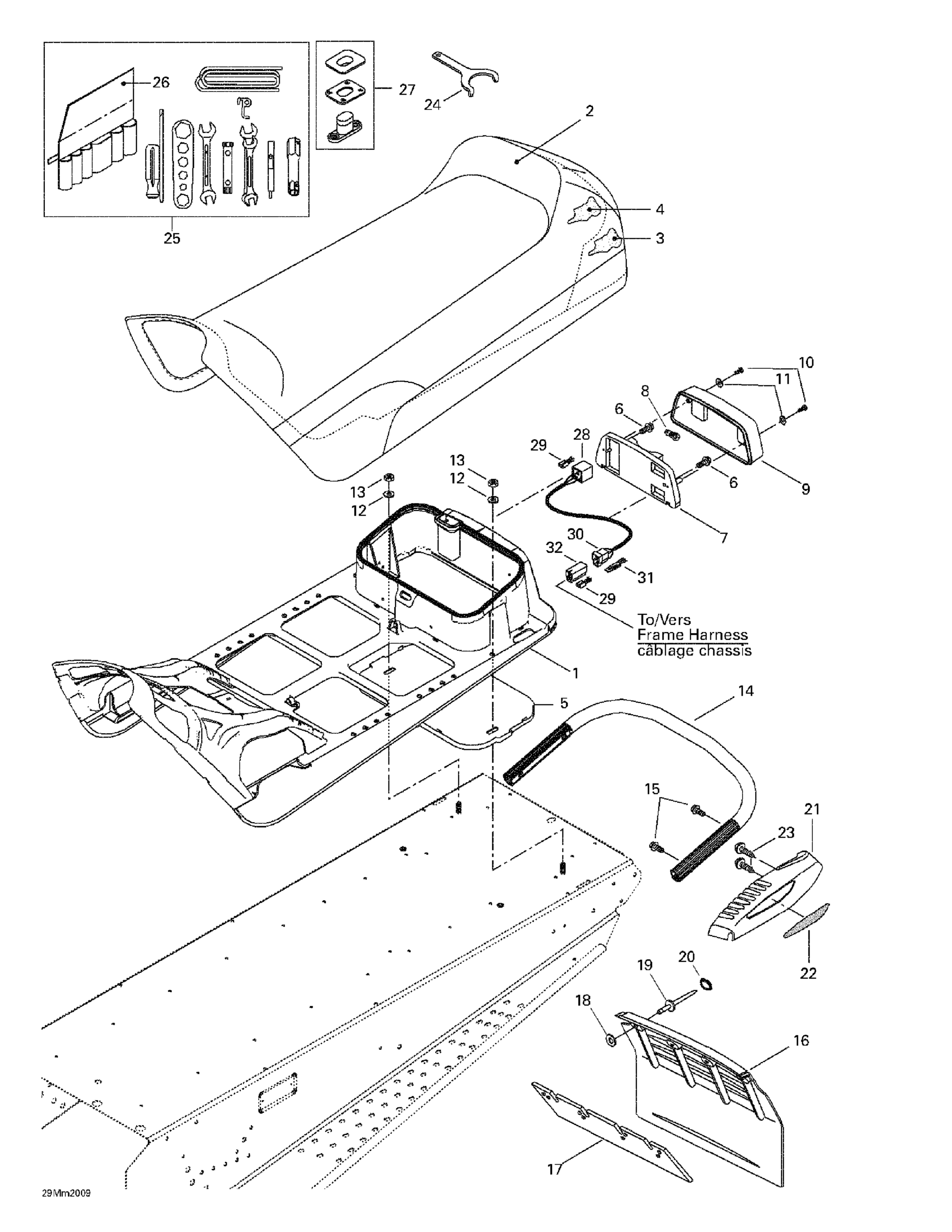 Схема узла: Seat And Accessories