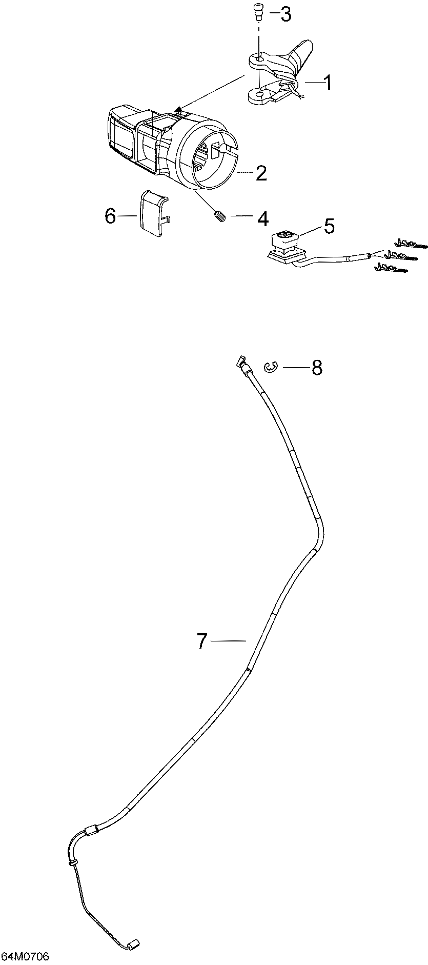 Throttle Handle And Housing