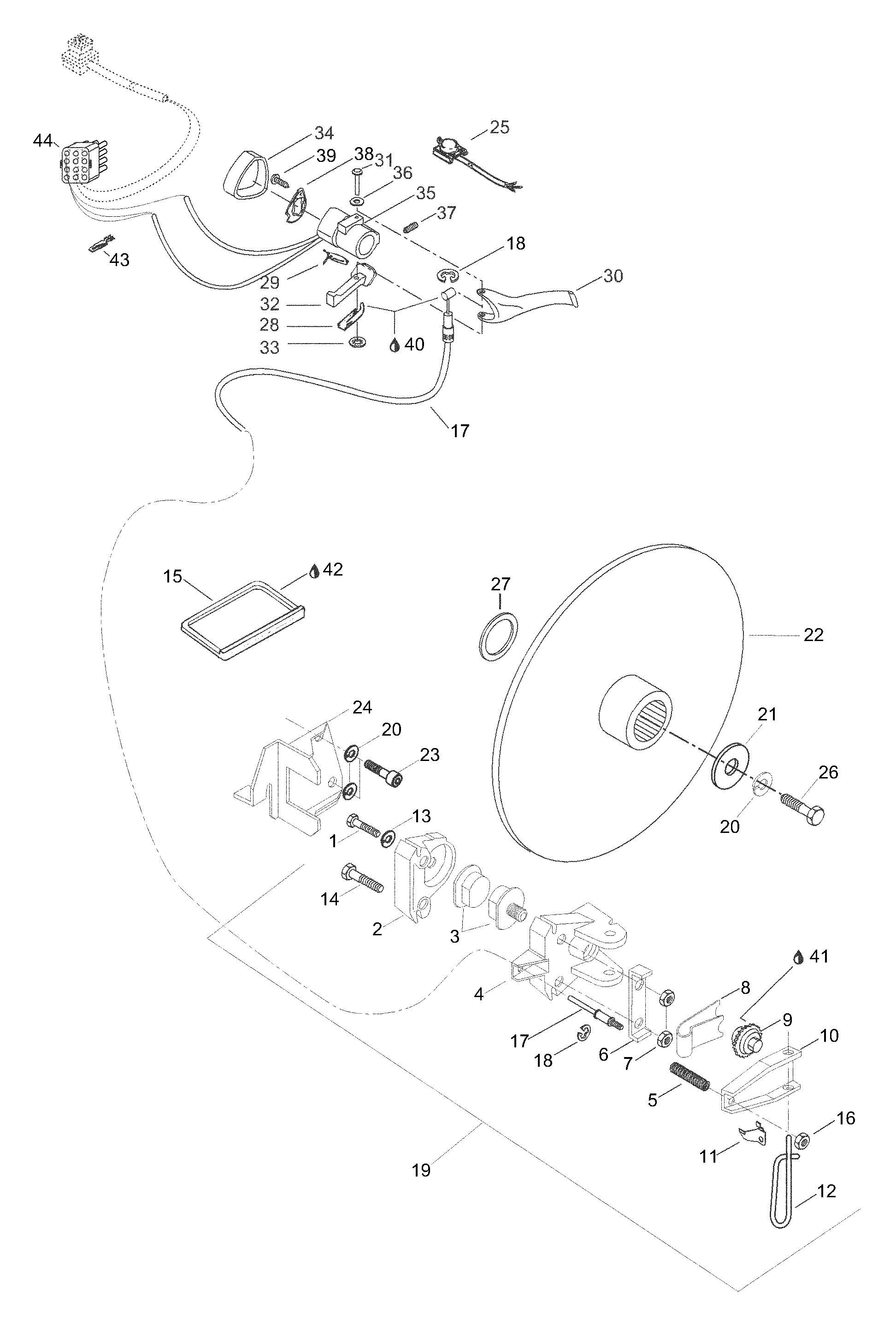 Схема узла: Brake Assy