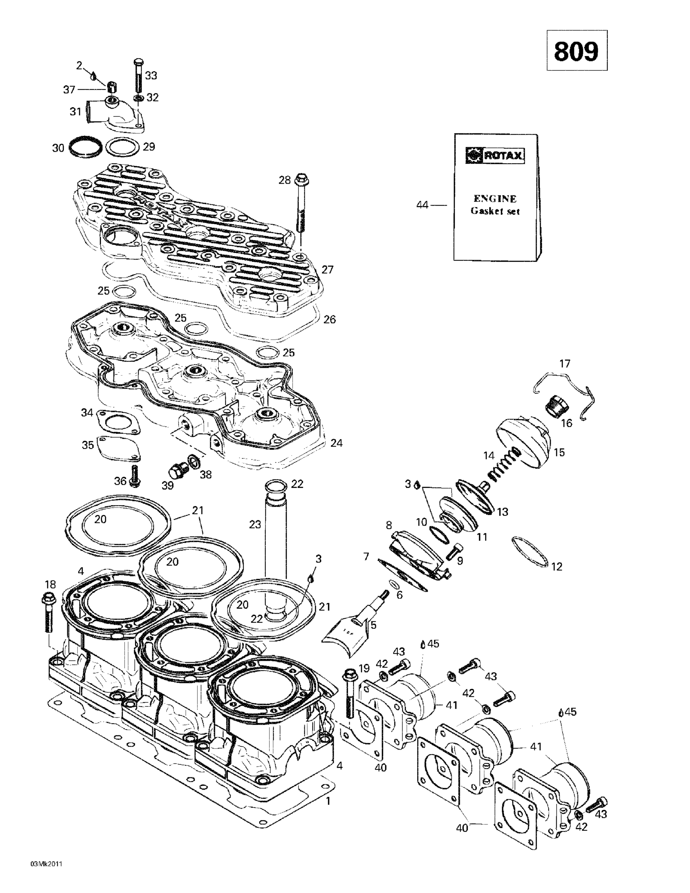 Cylinder, Exhaust Manifold