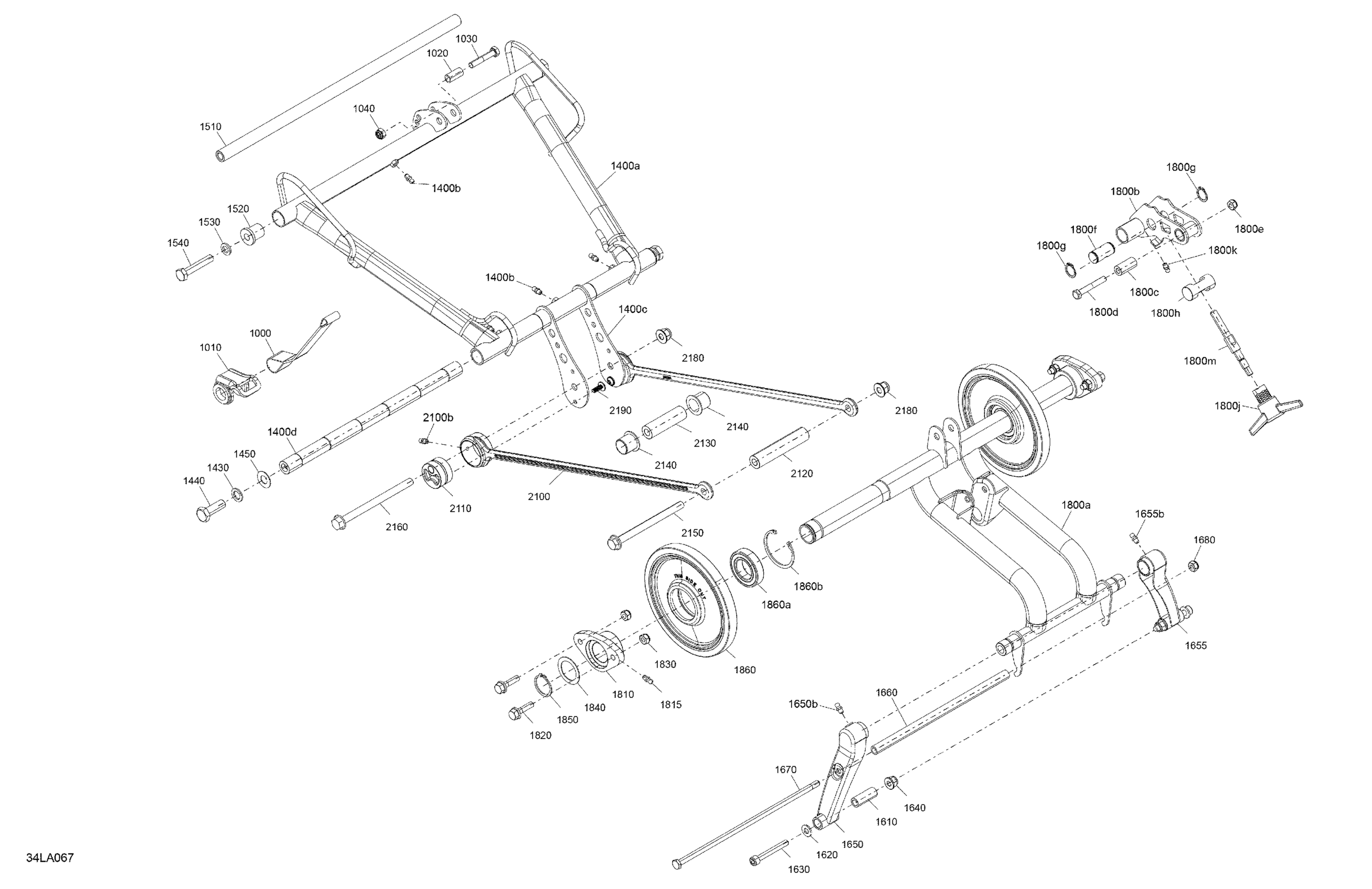 Схема узла: Suspension - Rear - Upper Section