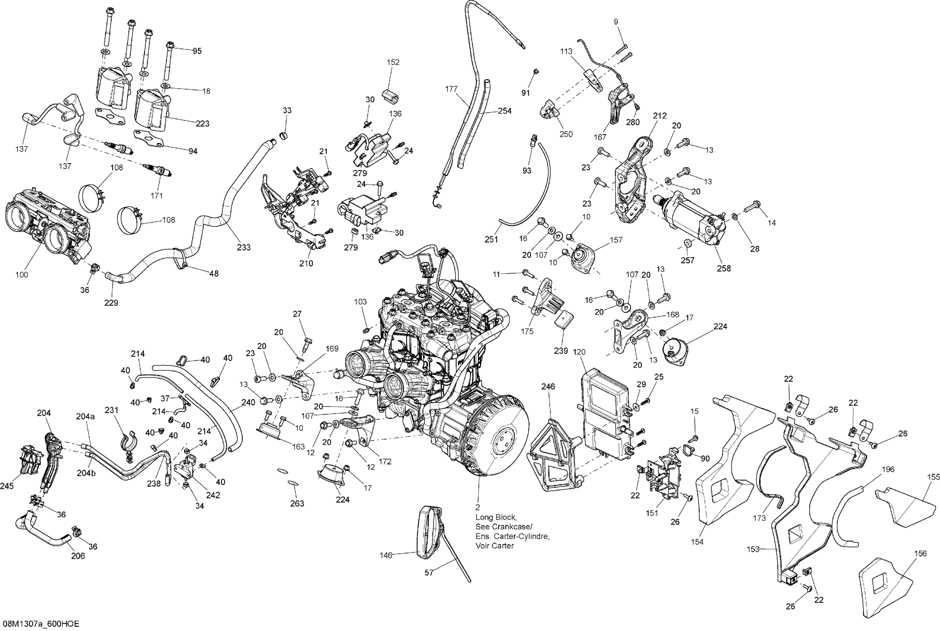 Схема узла: Engine And Engine Support 600
