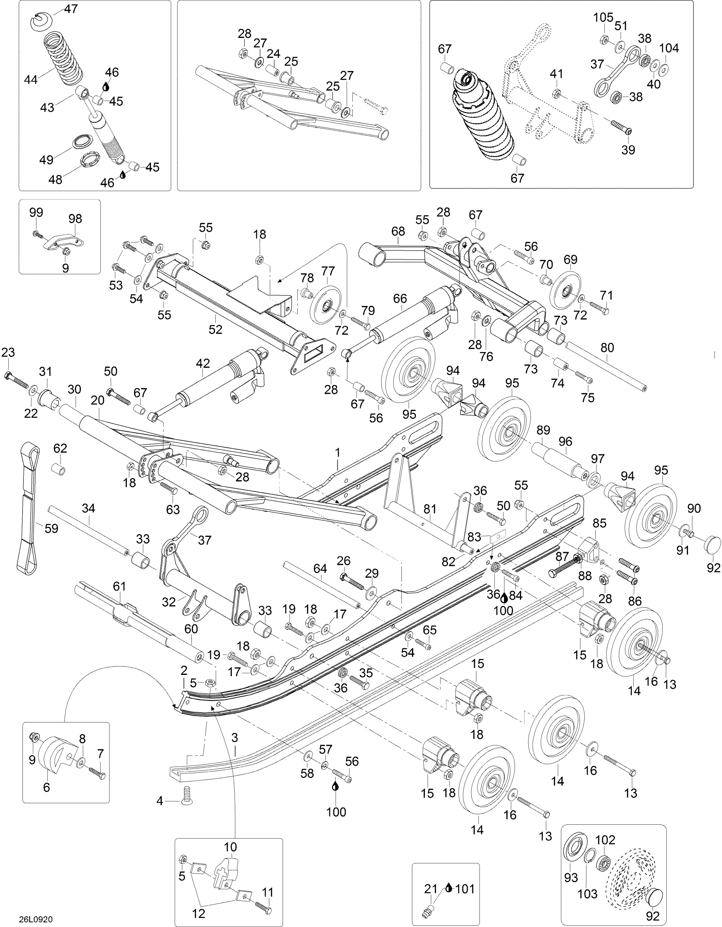 Схема узла: Rear Suspension