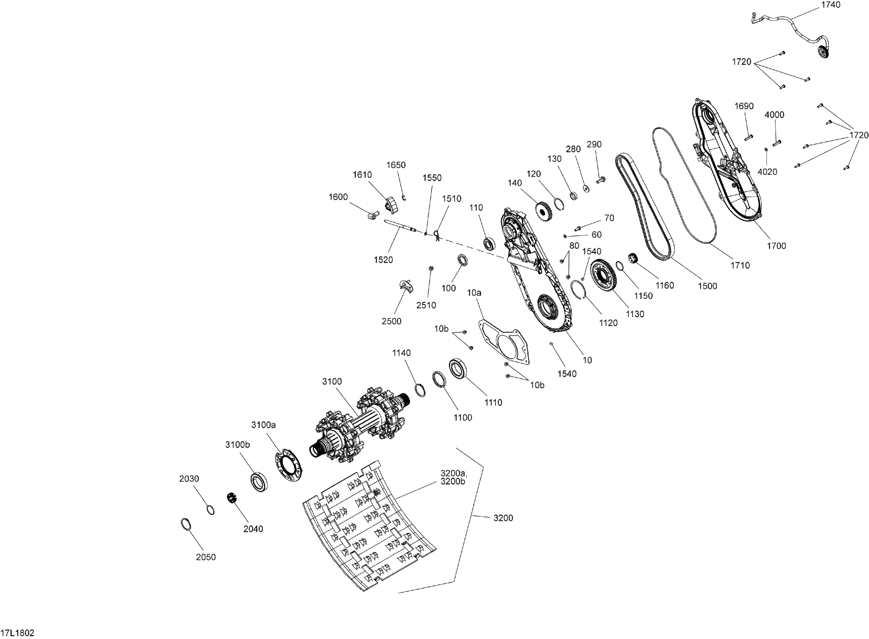 Drive Train Xtrim - 850 E-TEC
