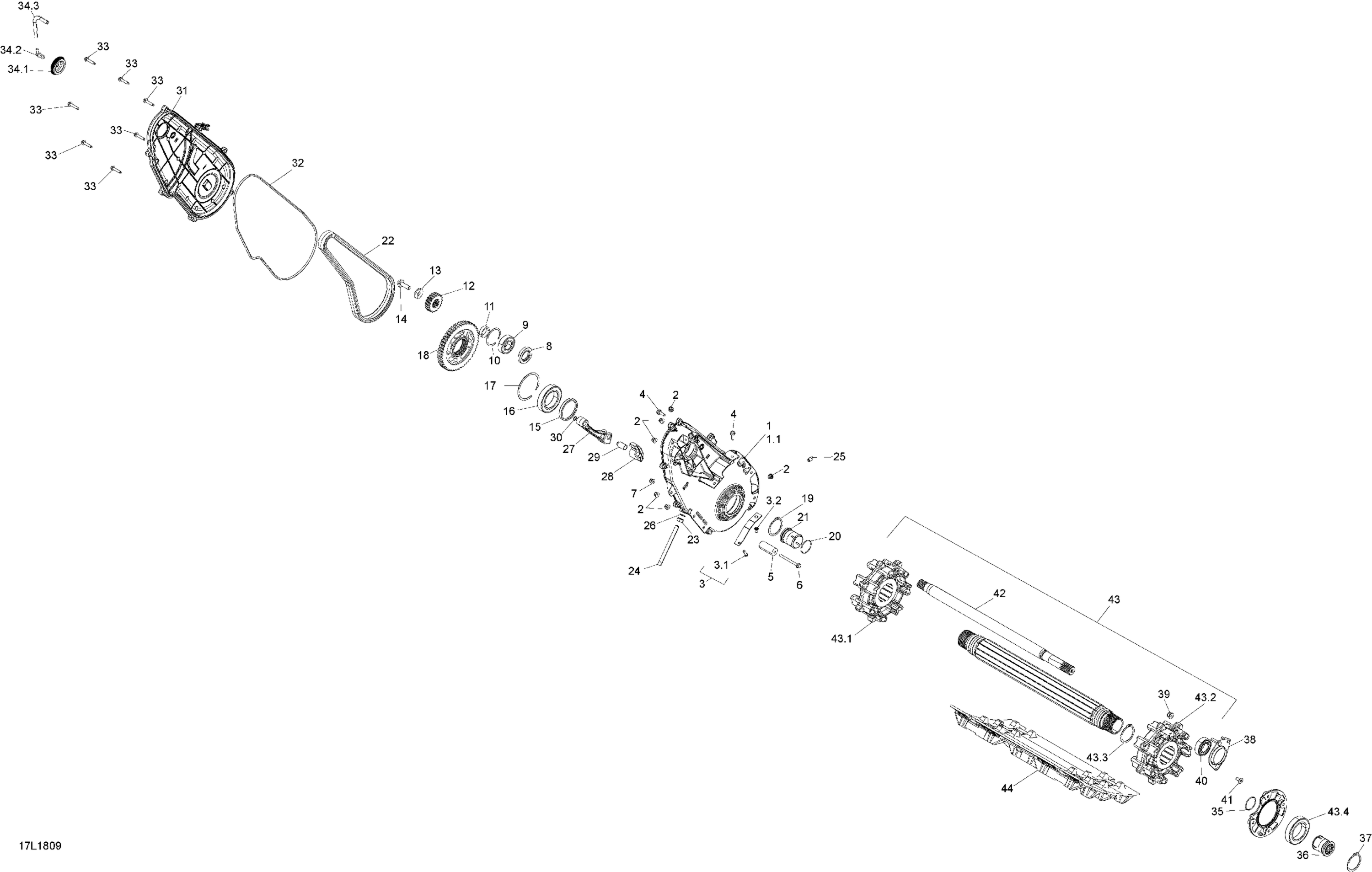 Drive Train Tundra - 550F