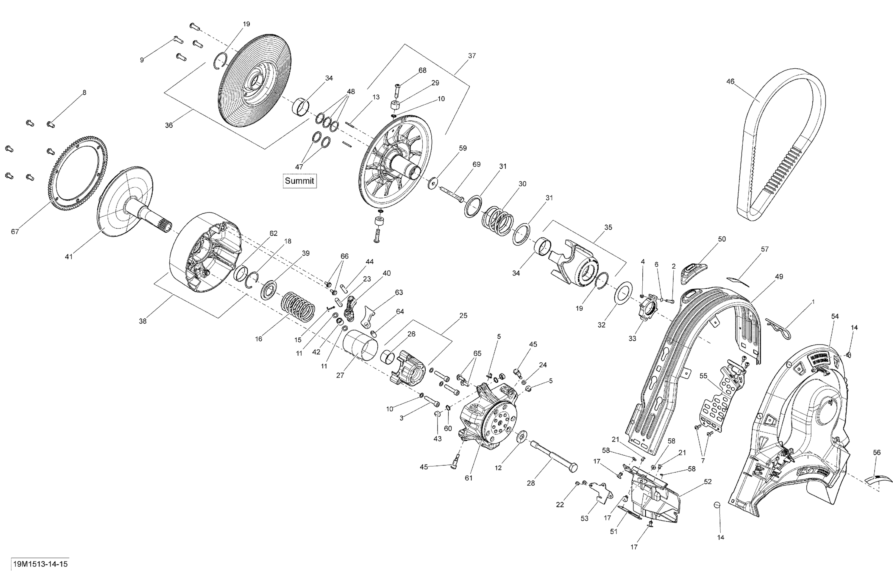 Схема узла: Pulley System _19M1513