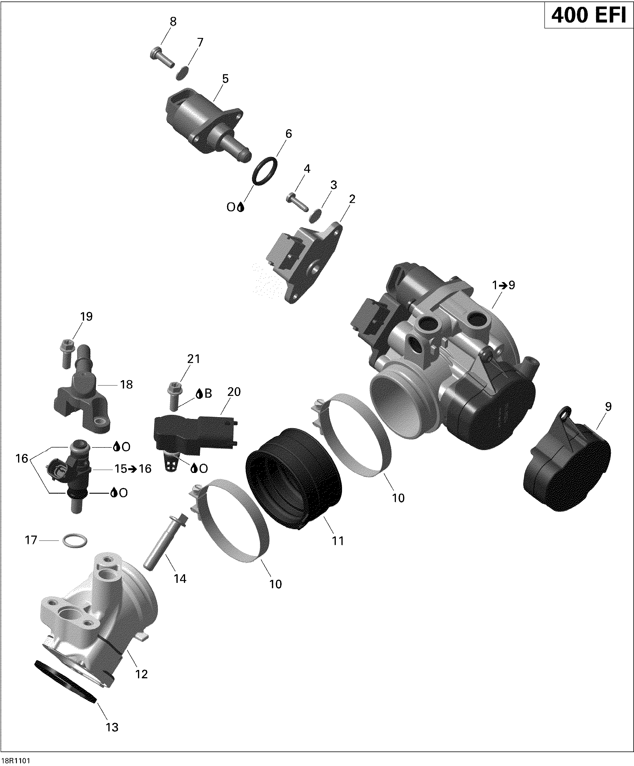 Air Intake Manifold And Throttle Body