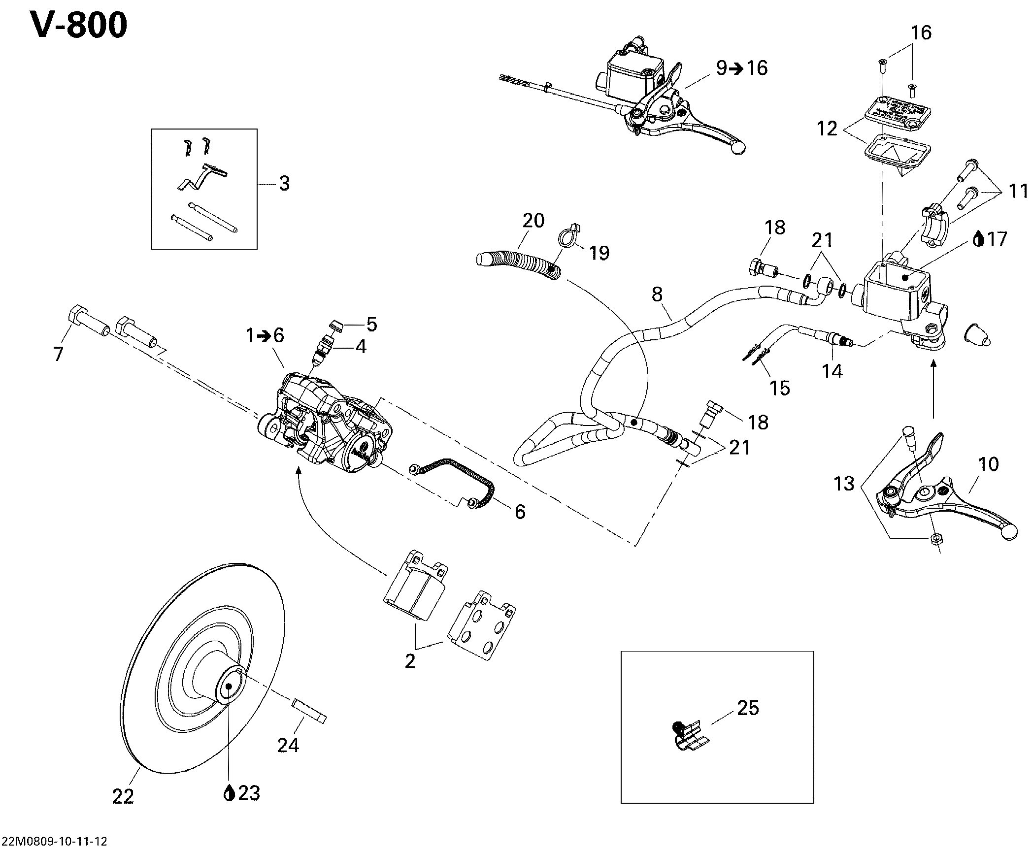 Схема узла: Hydraulic Brakes