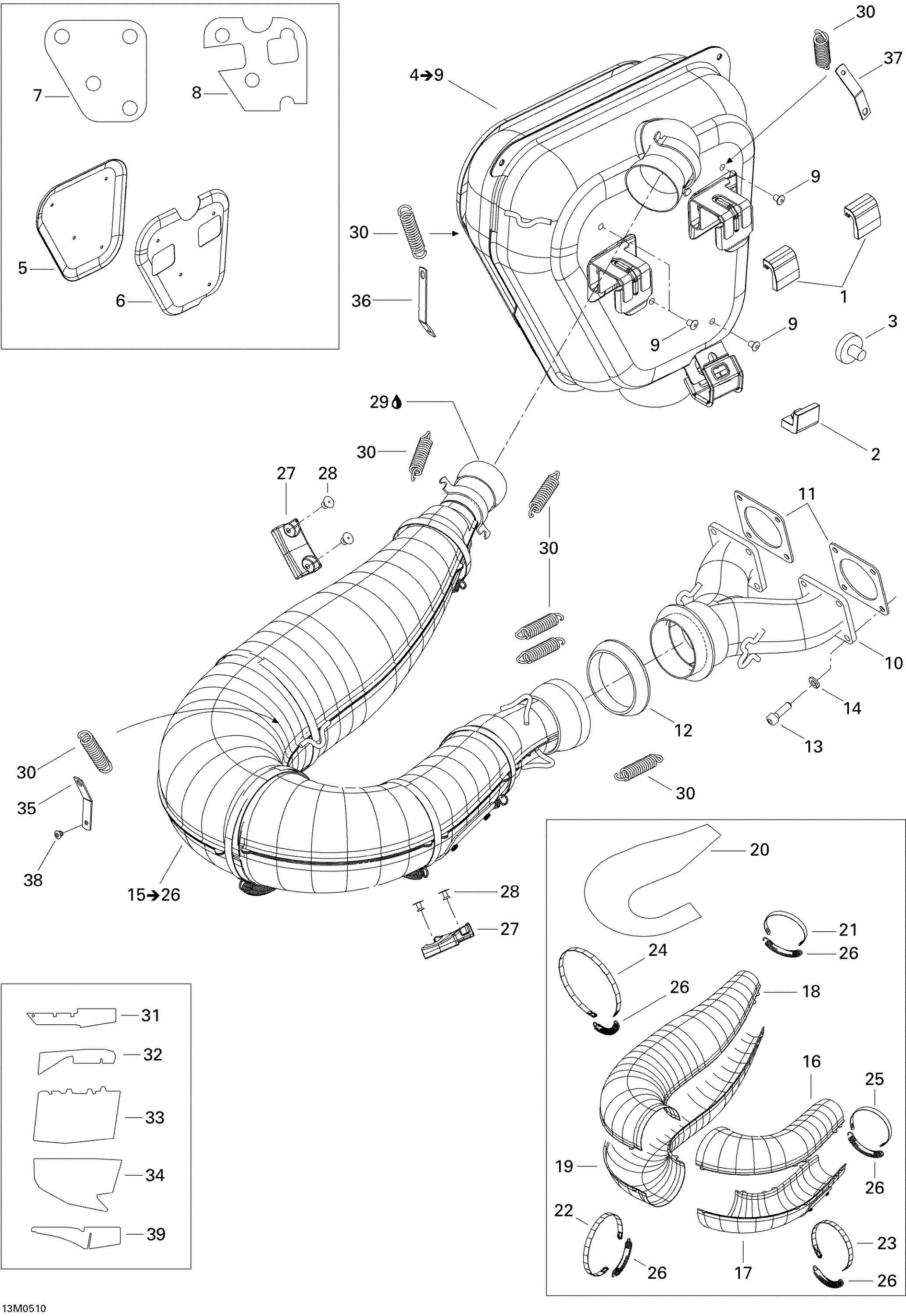 Схема узла: Exhaust System