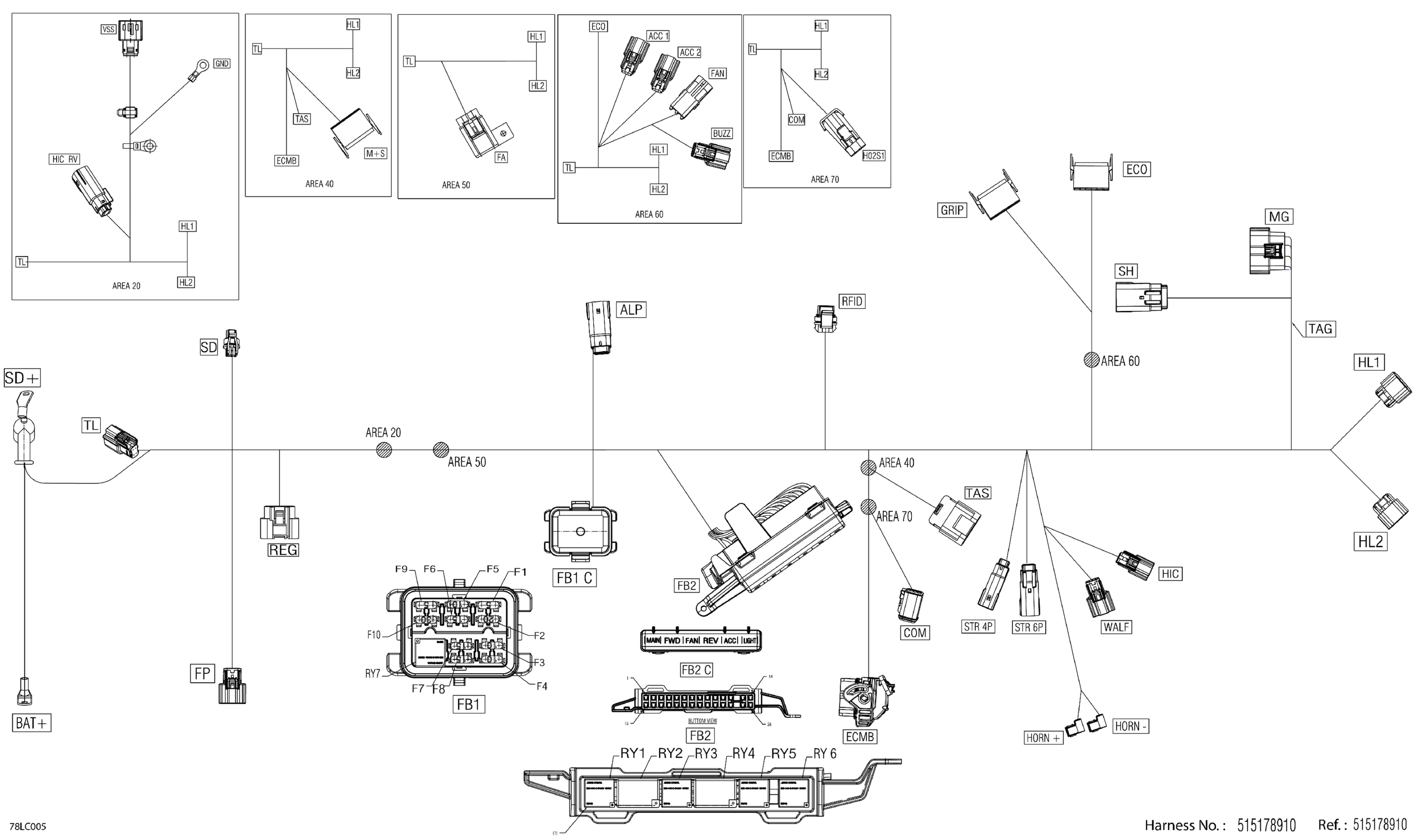 Electric - Main Harness - 515178910