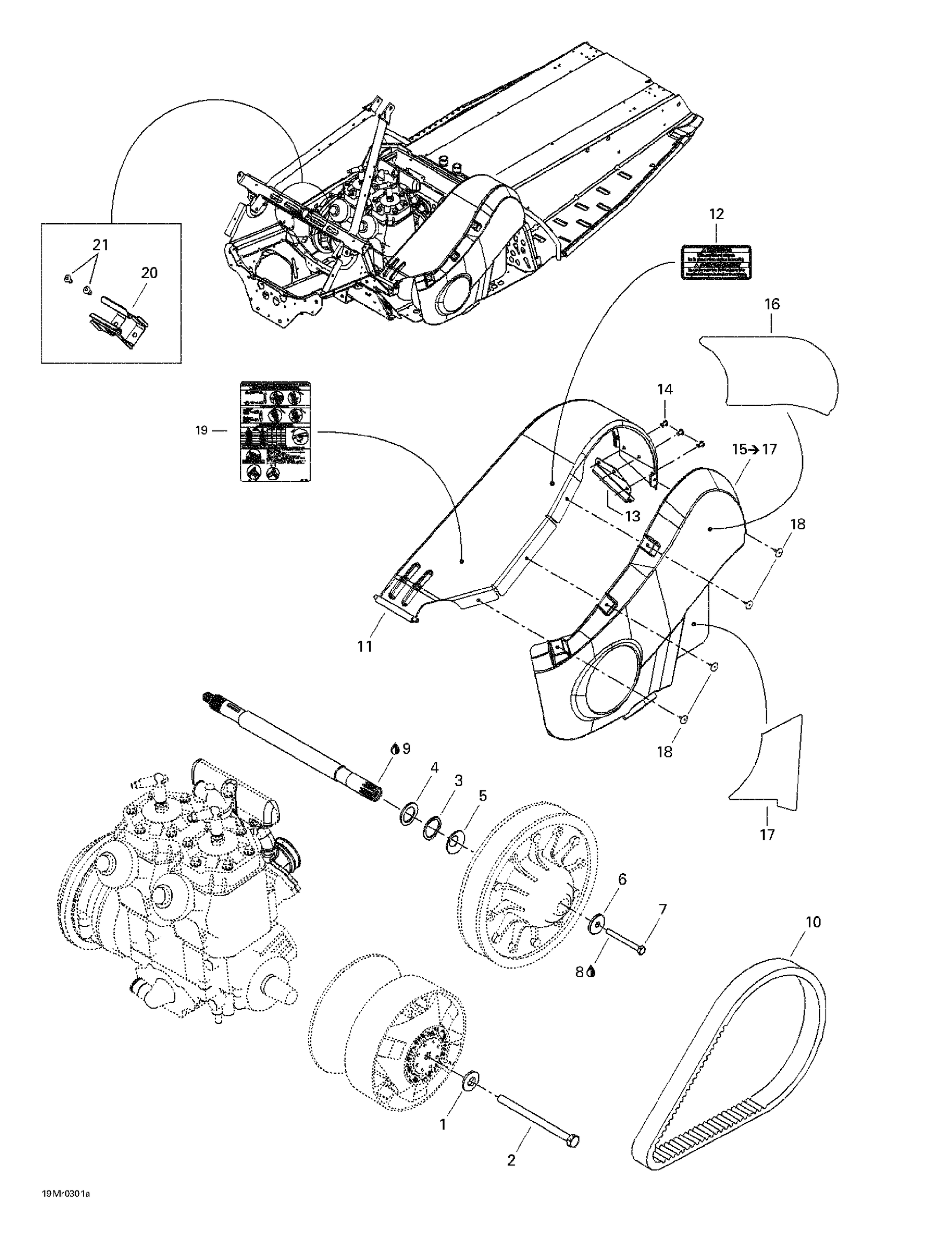 Pulleys System And Belt Guard