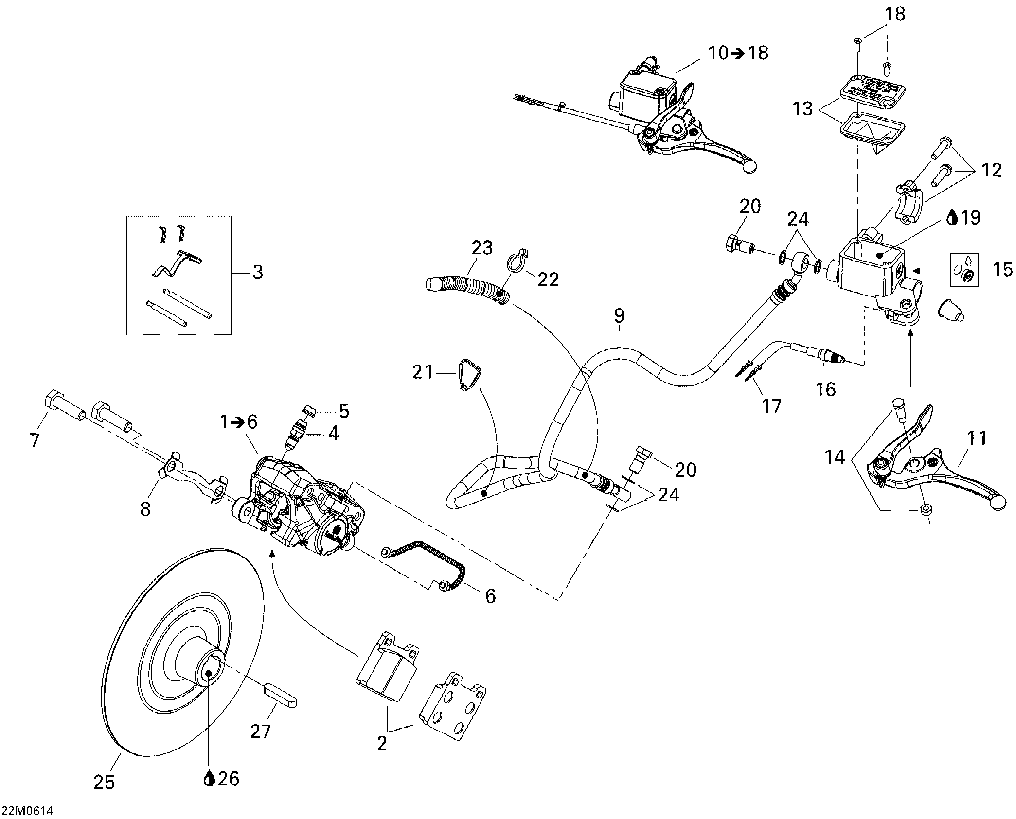 Схема узла: Hydraulic Brakes