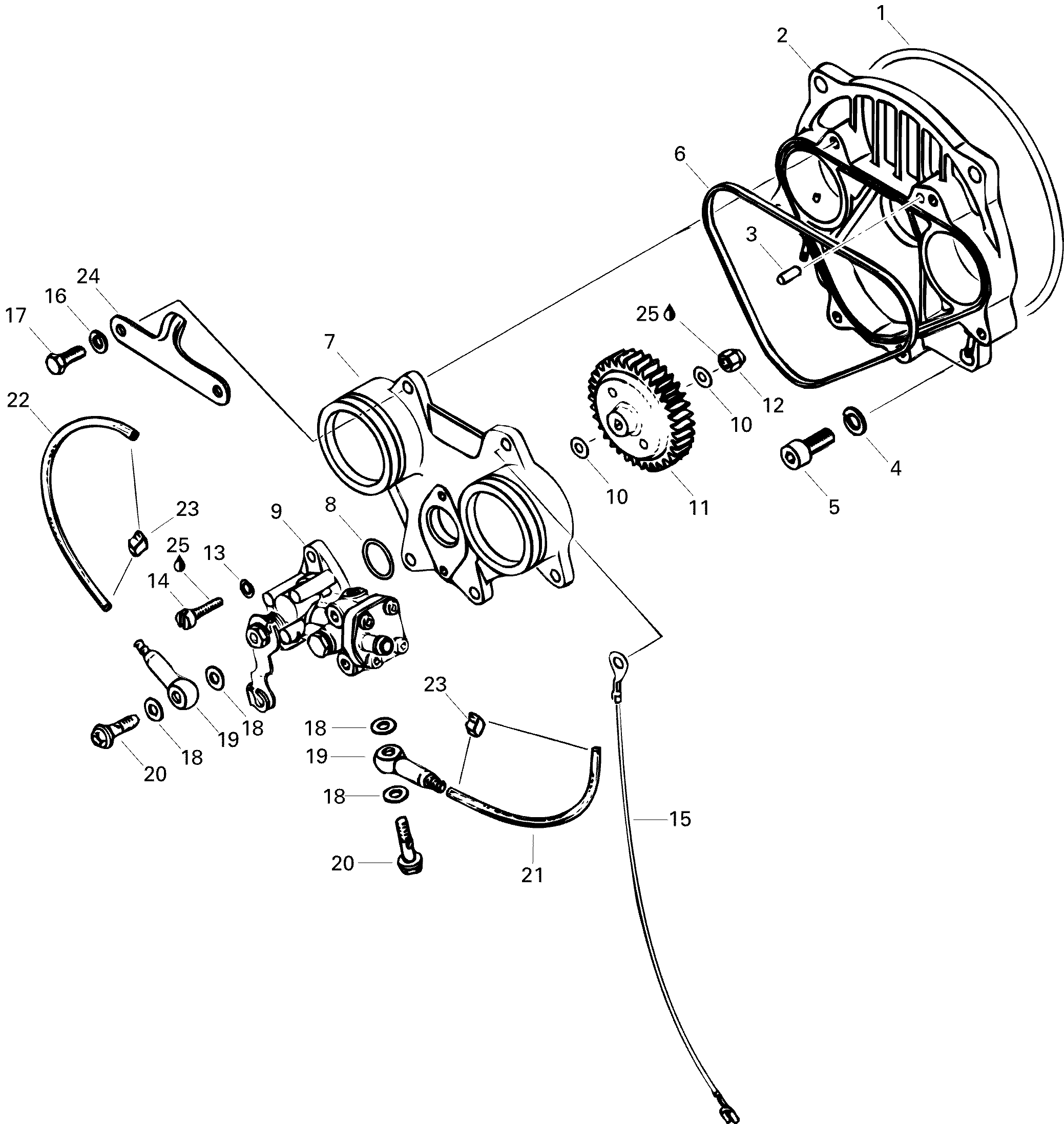 Схема узла: Oil Injection System 670