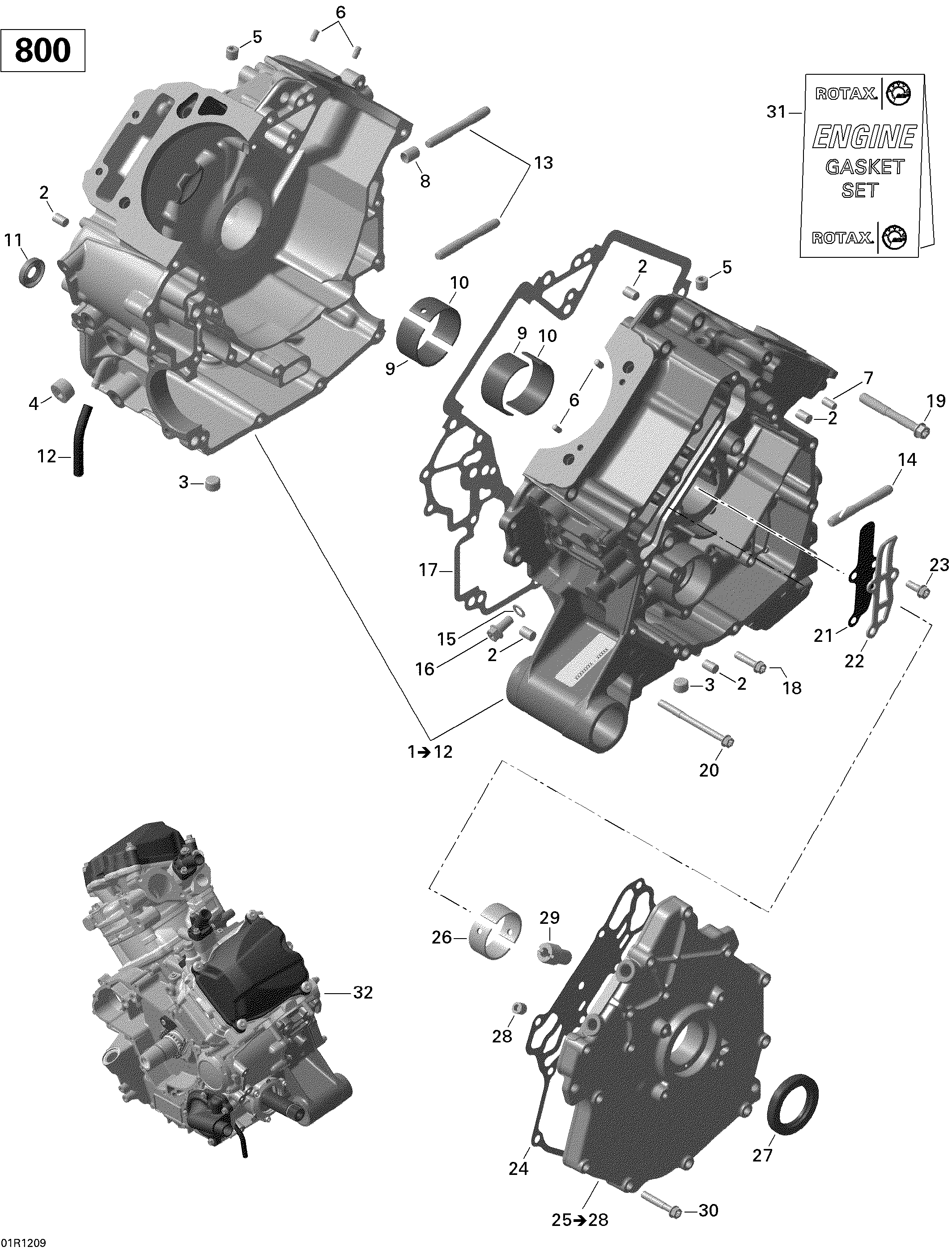 Схема узла: Crankcase