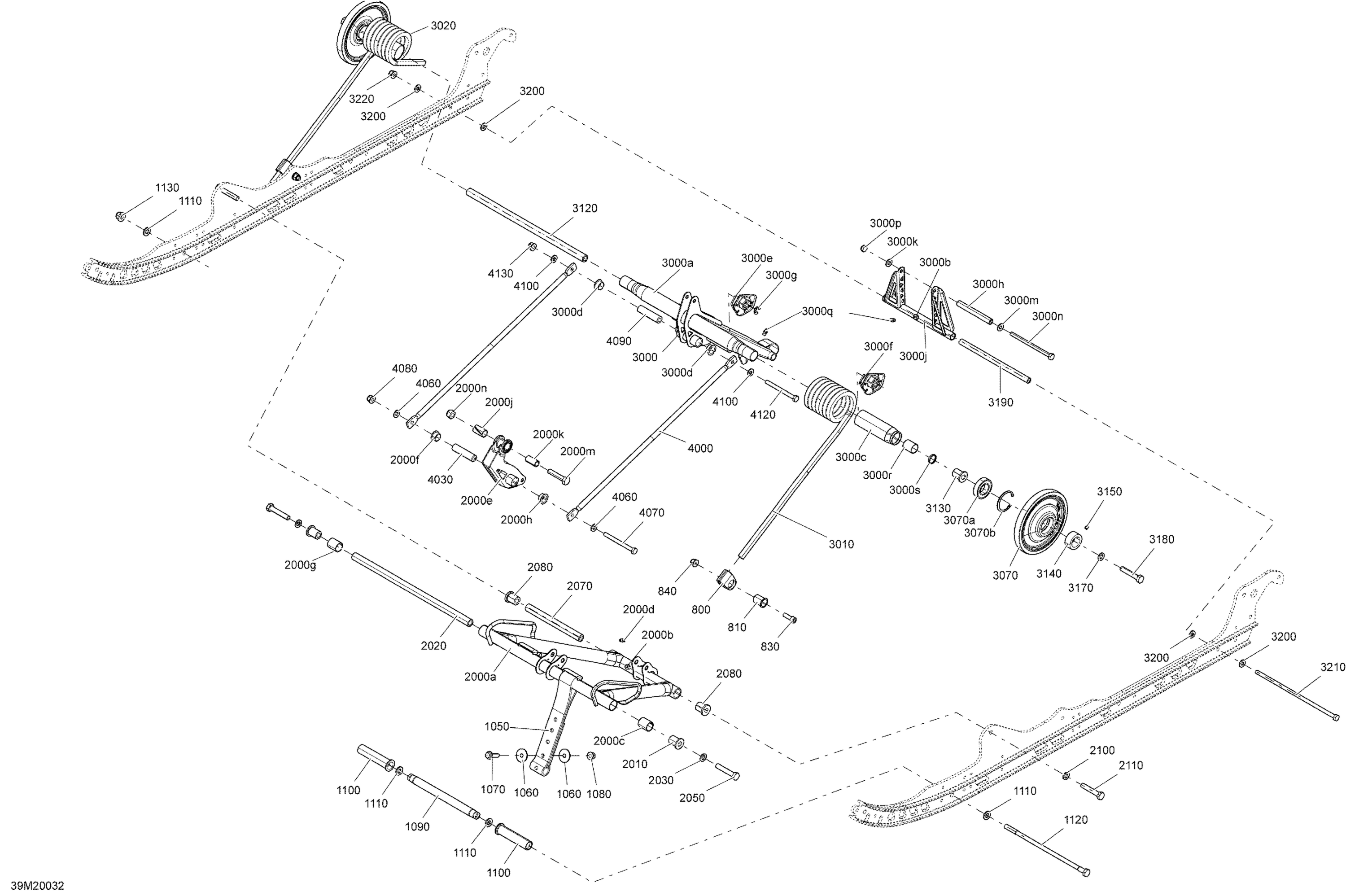 Схема узла: Suspension, Rear - Lower Section