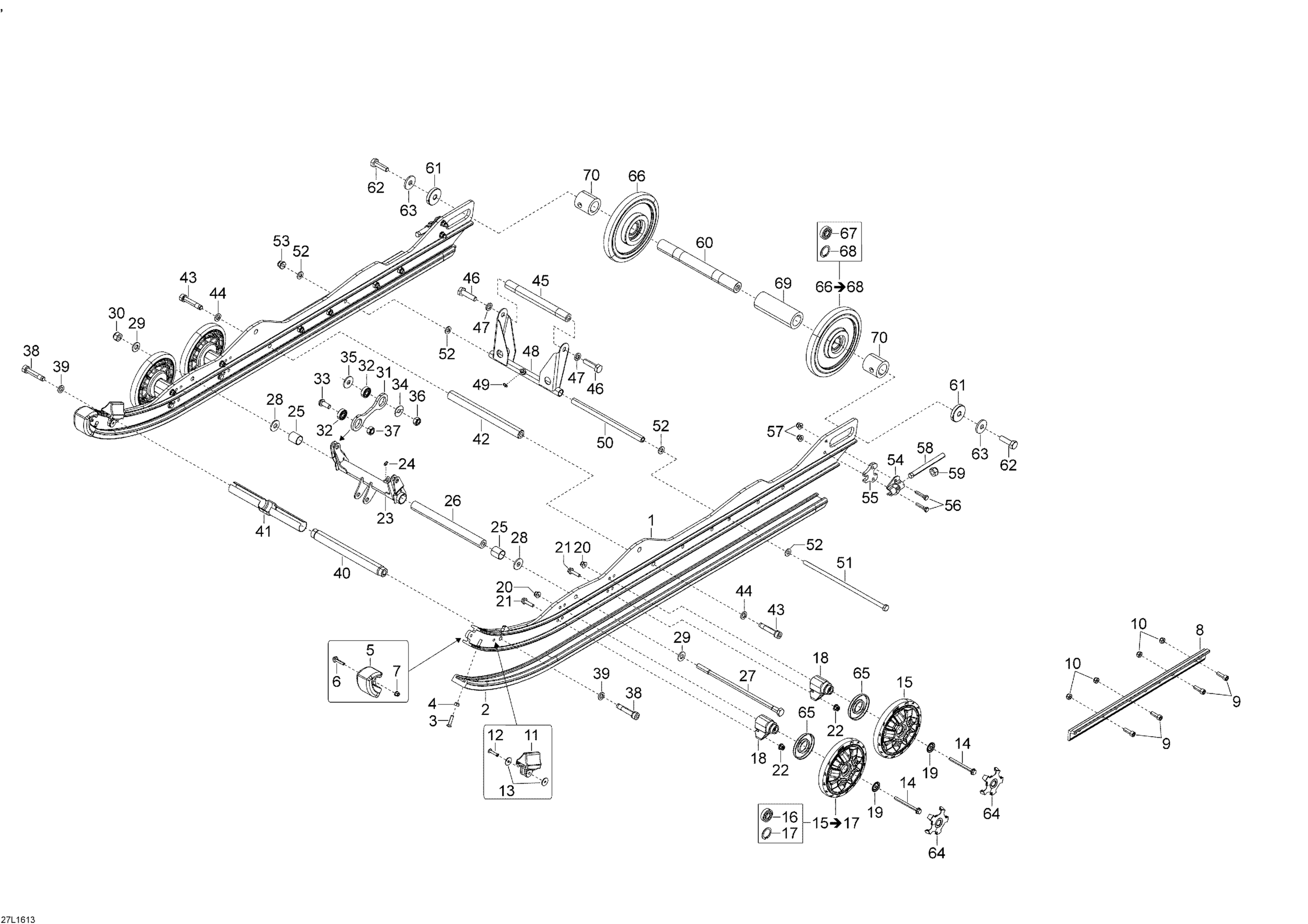 Схема узла: Rear Suspension A