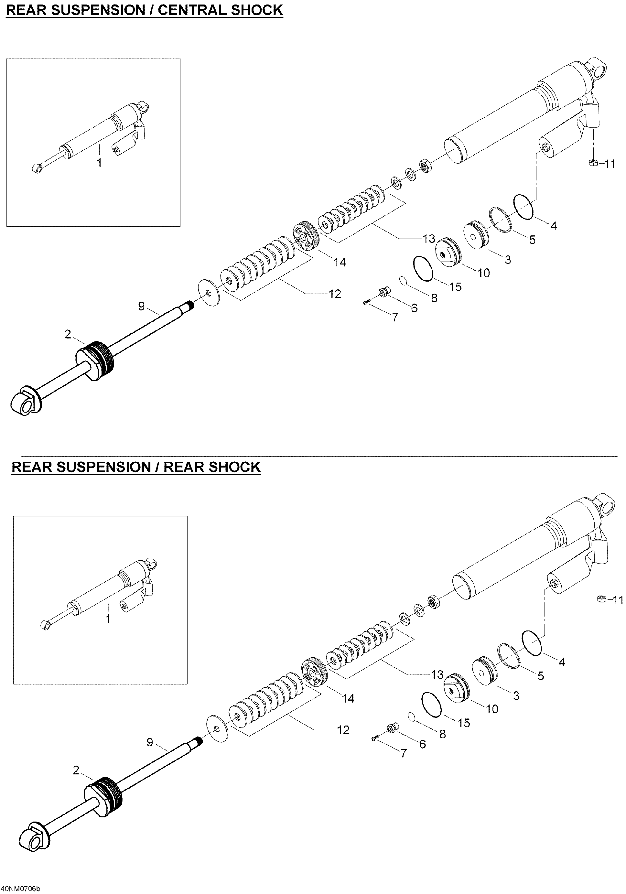Схема узла: Take Apart Shock rear