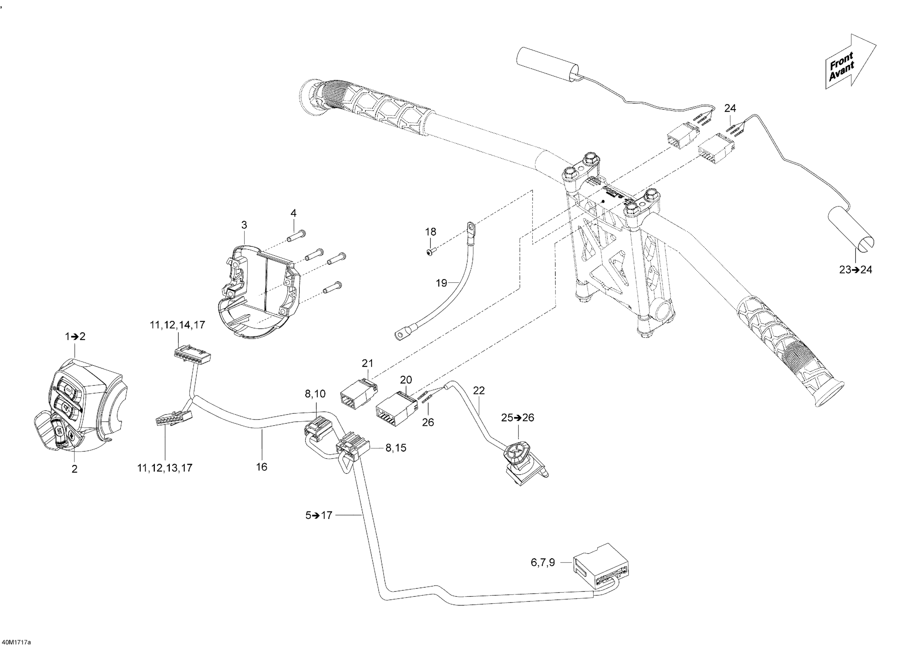 Steering Wiring Harness - 550F