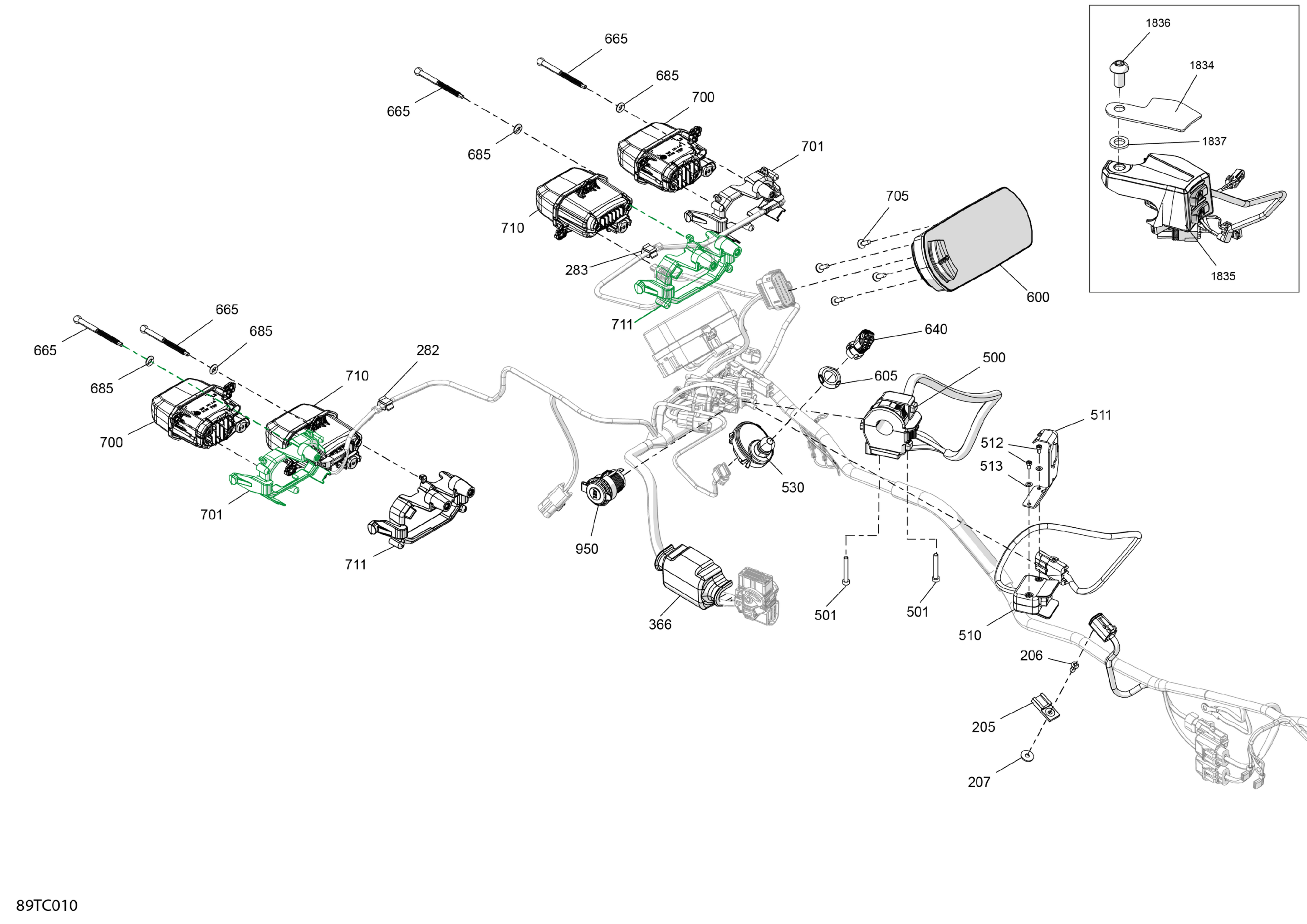Схема узла: Electric - Front Section