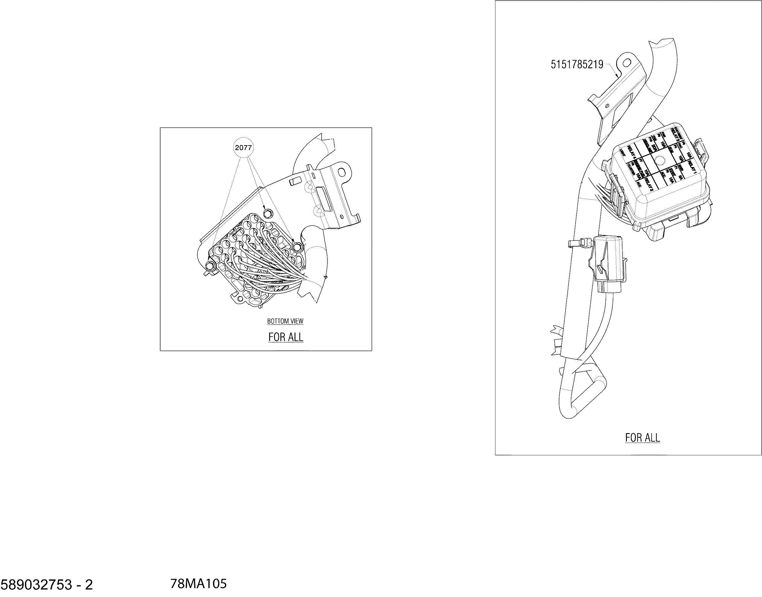 Electric - Main Harness - 515178732 - Model with Multigauge VIP Medium - Part 2