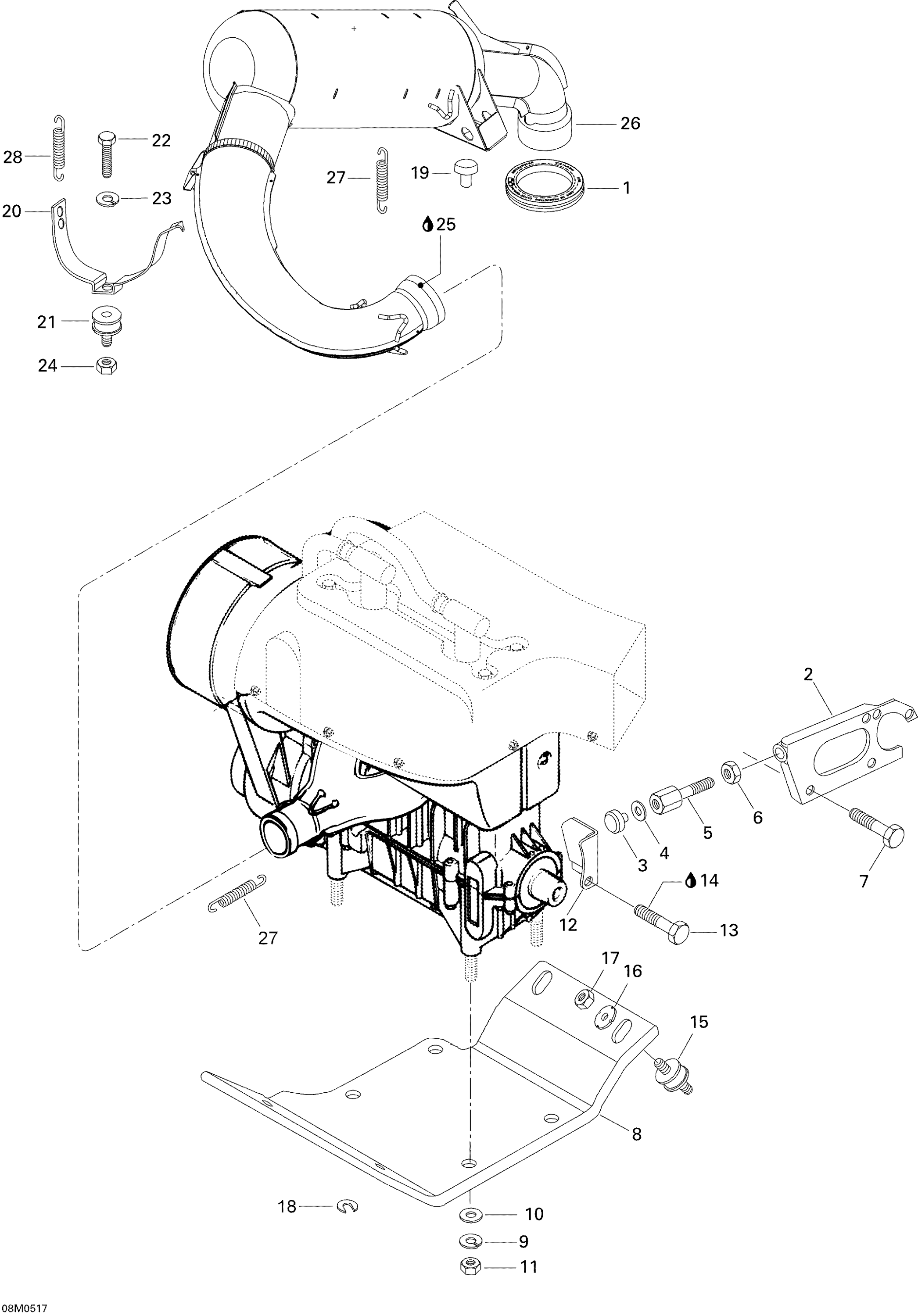 Схема узла: Engine And Engine Support