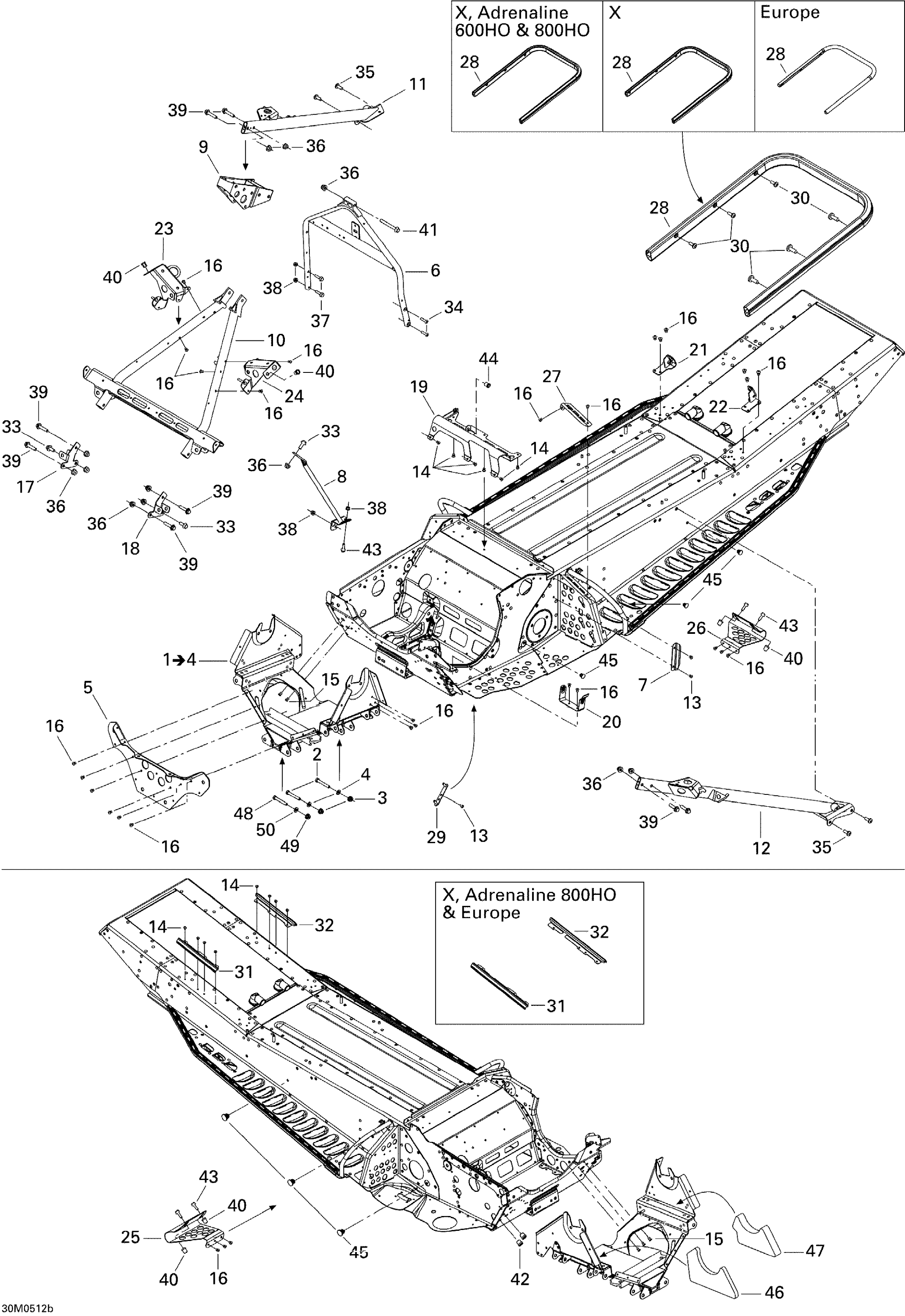 Frame and Components 600HO