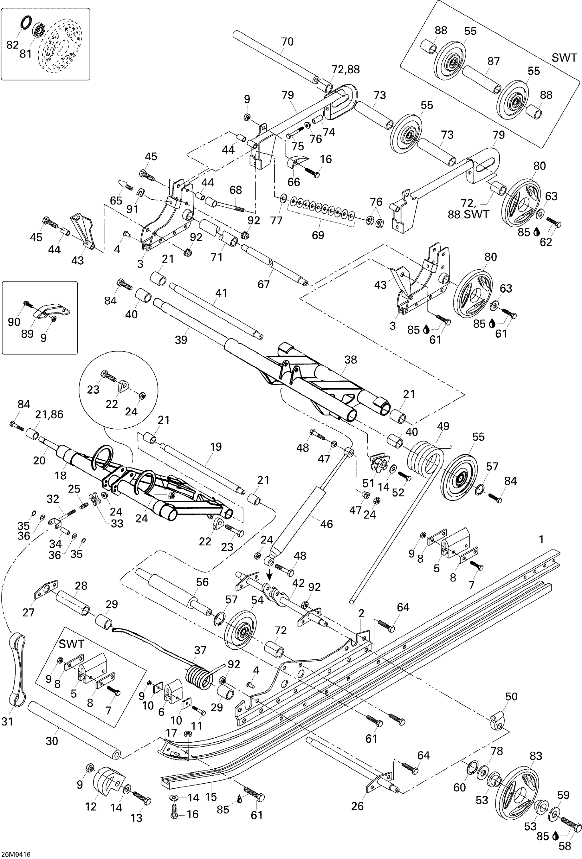 Схема узла: Rear Suspension