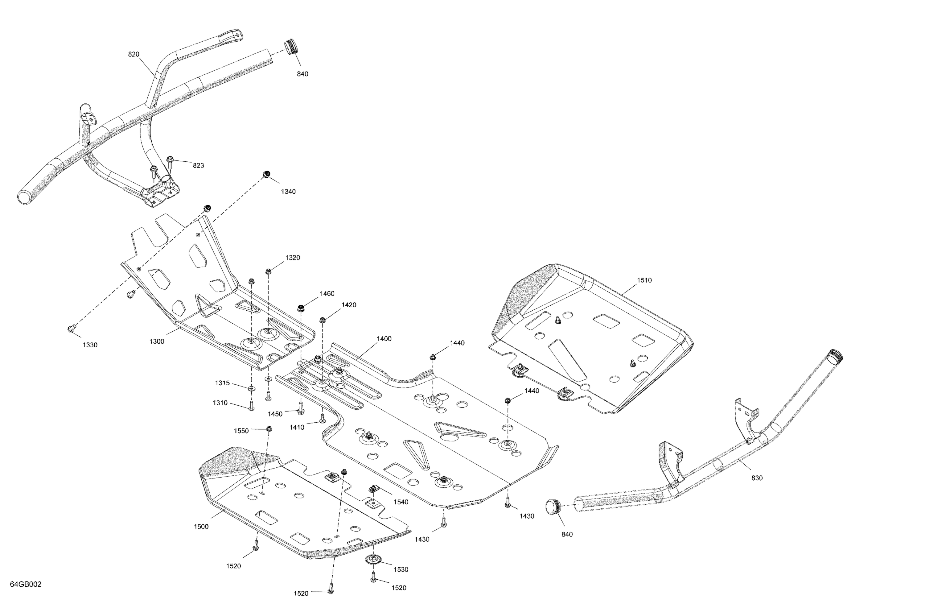 Схема узла: Body - Skid Plate and Bumper