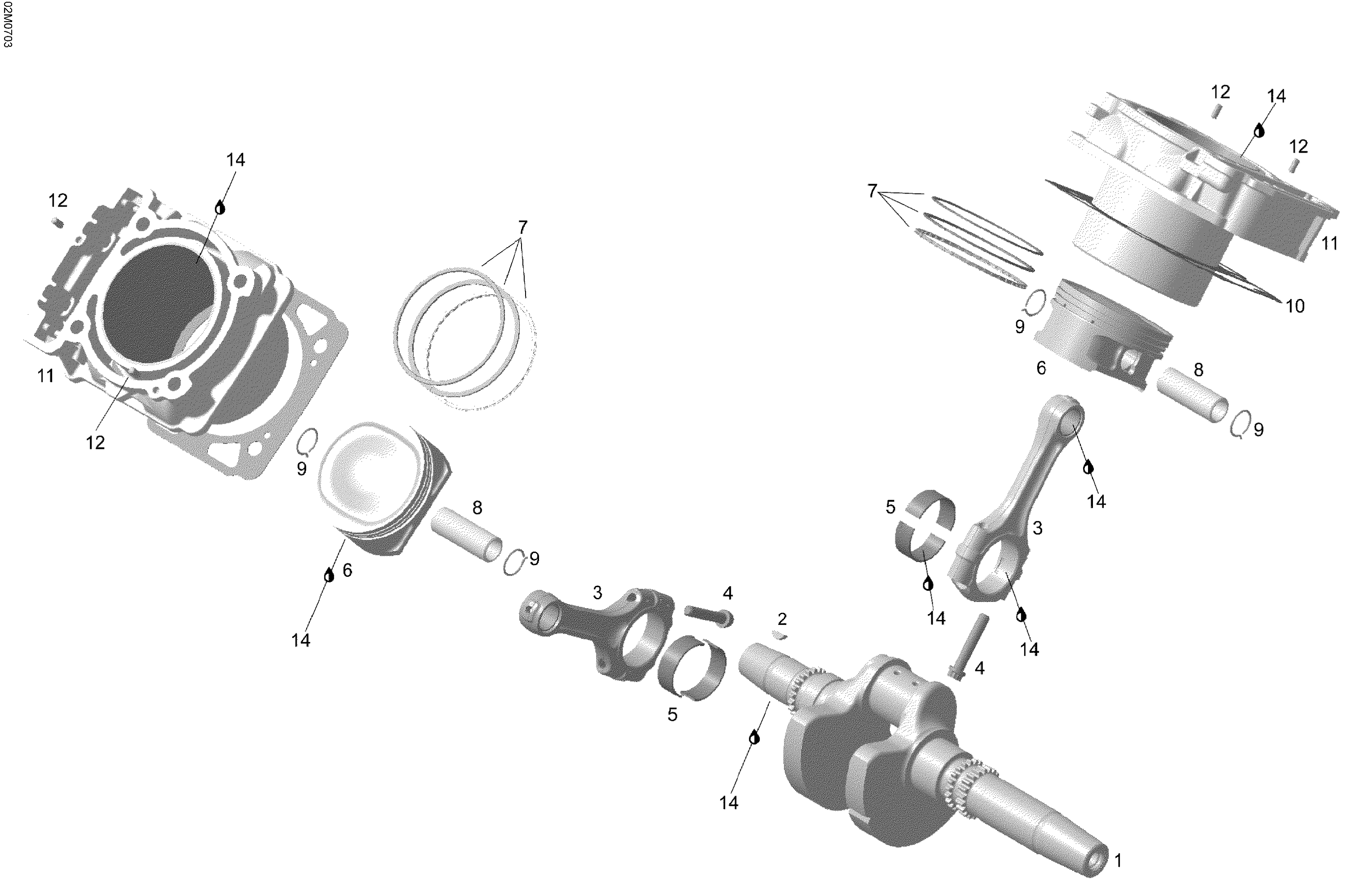 Crankshaft And Pistons