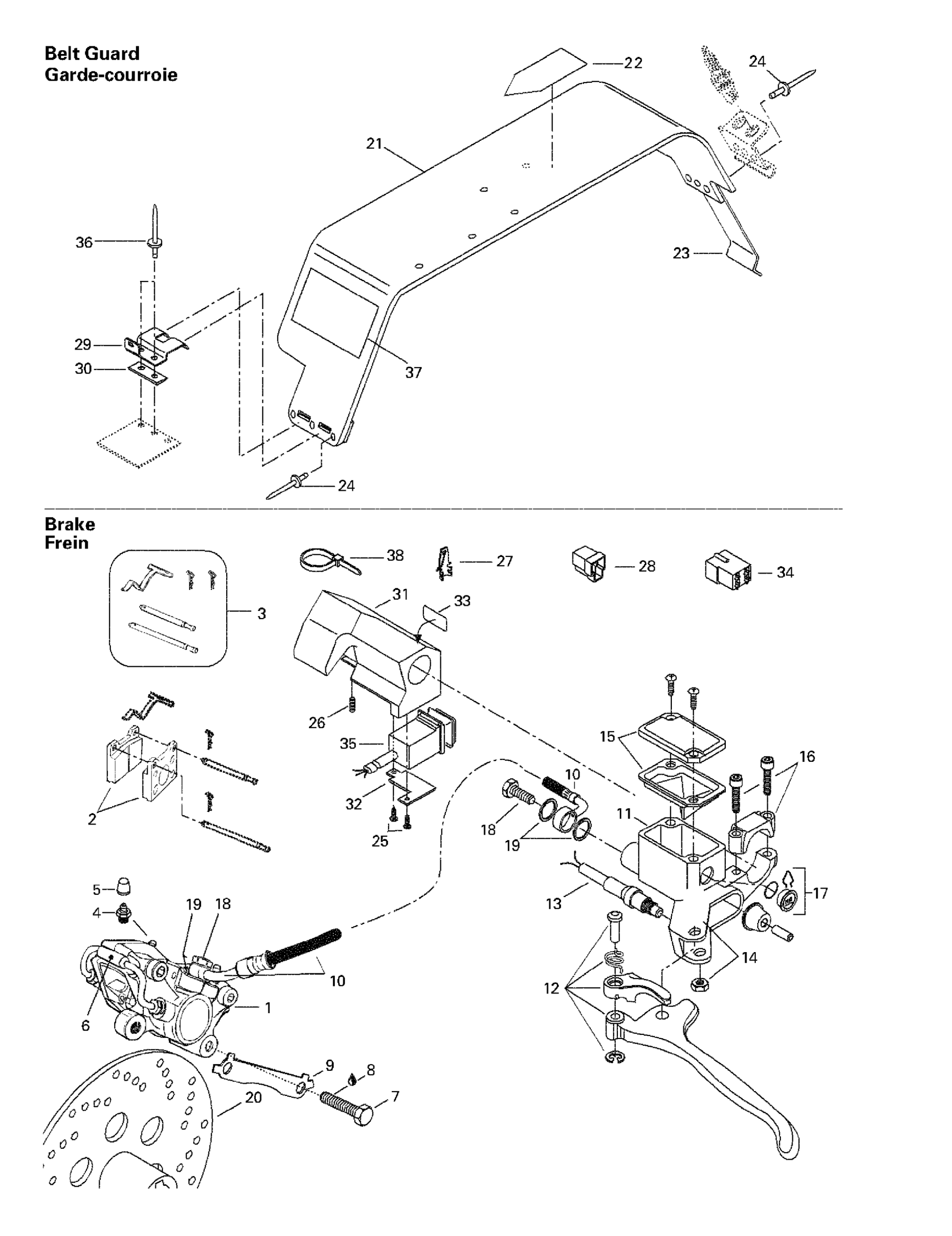 Hydraulic Brake And Belt Guard