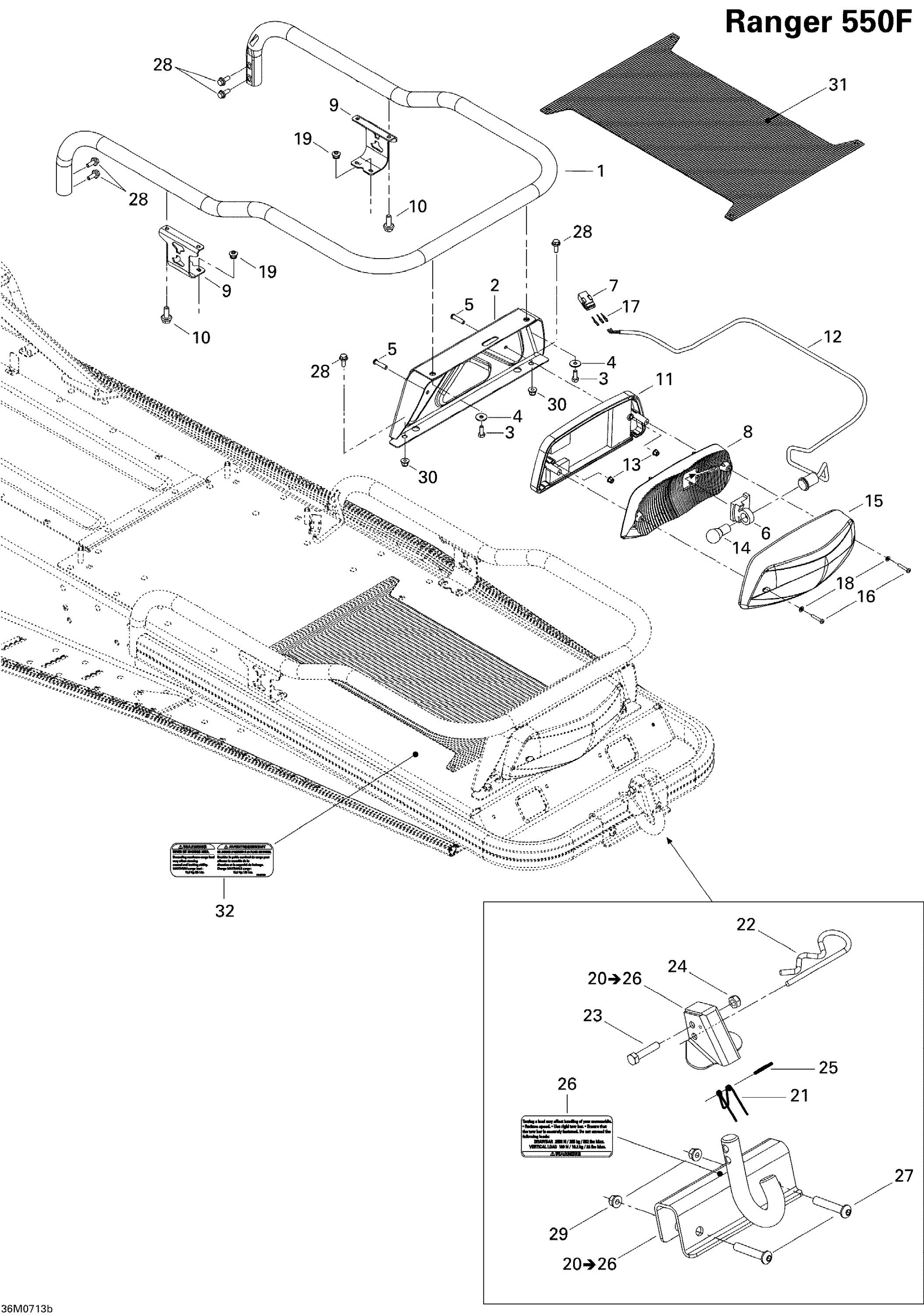 Luggage Rack 550F