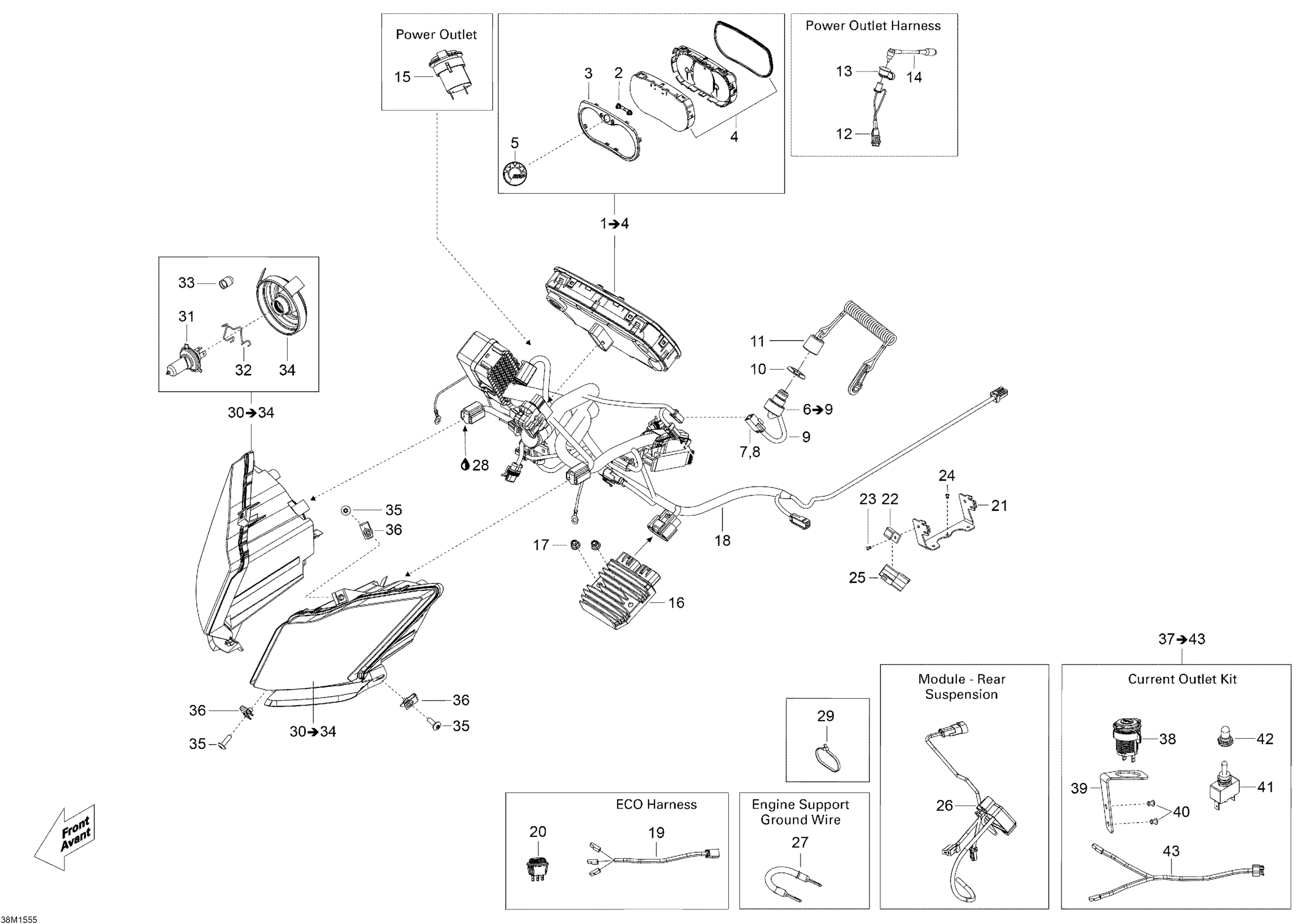 Схема узла: Electrical System _38M1555