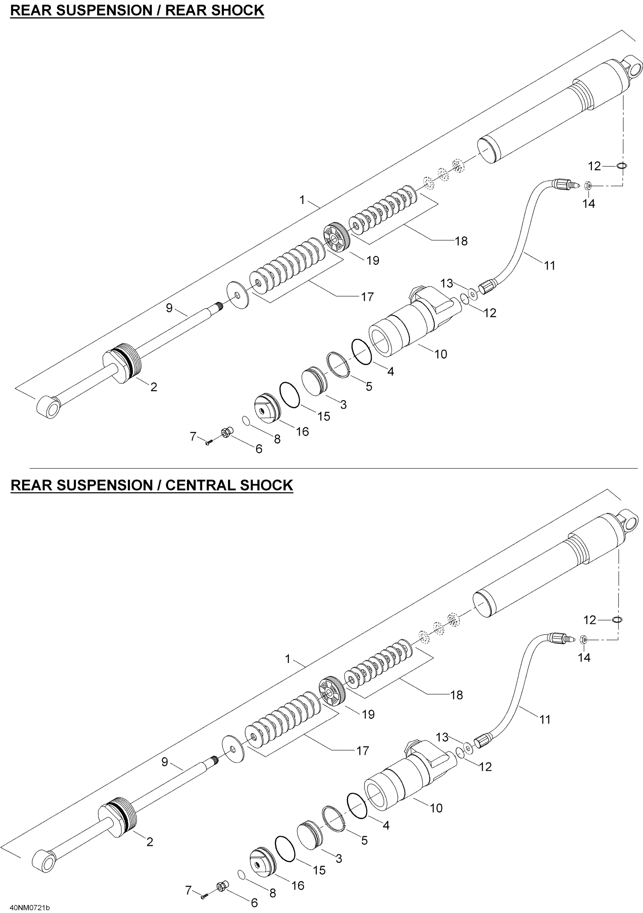 Схема узла: Take Apart Shock, Rear