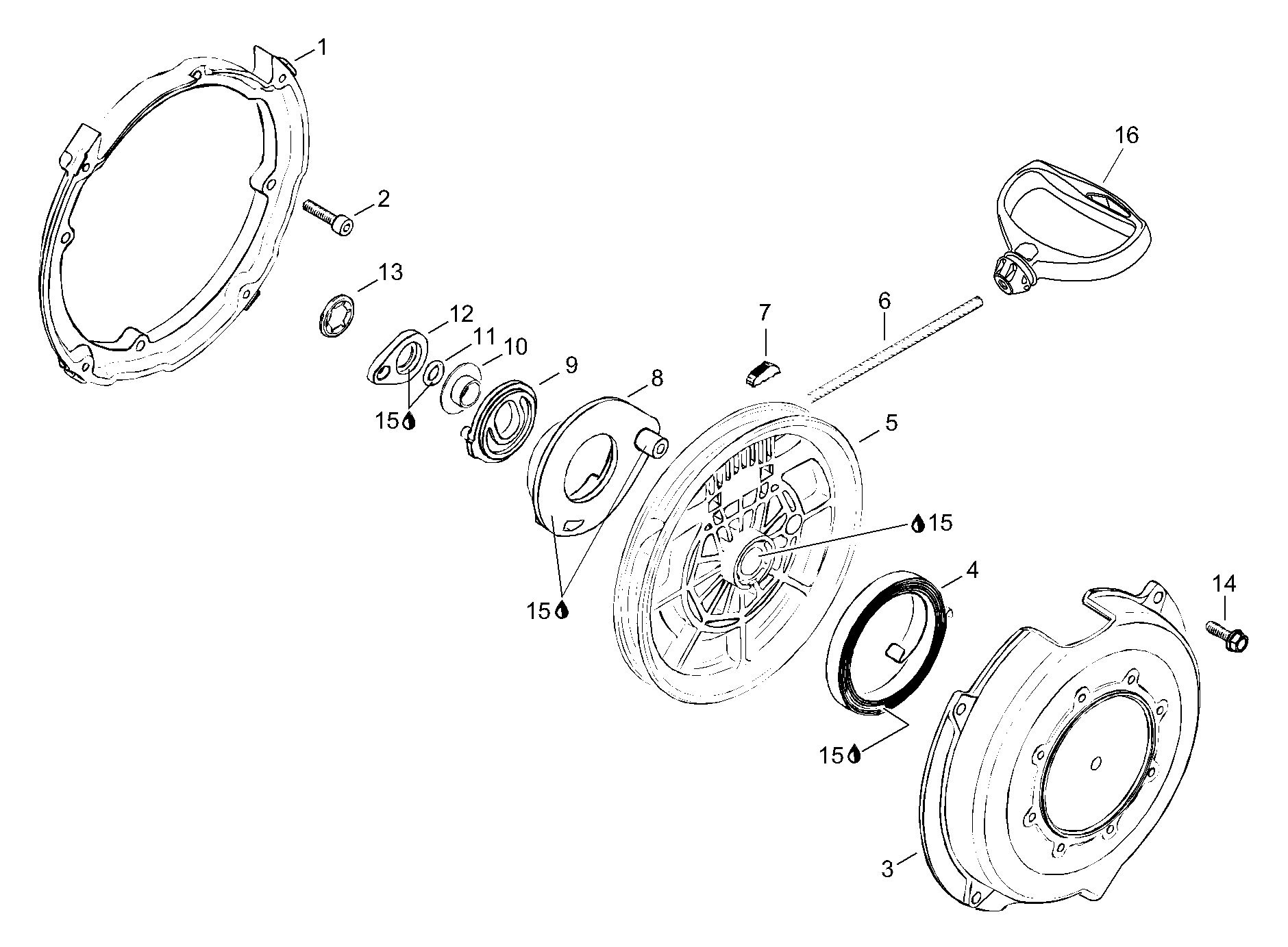 Схема узла: Rewind Starter