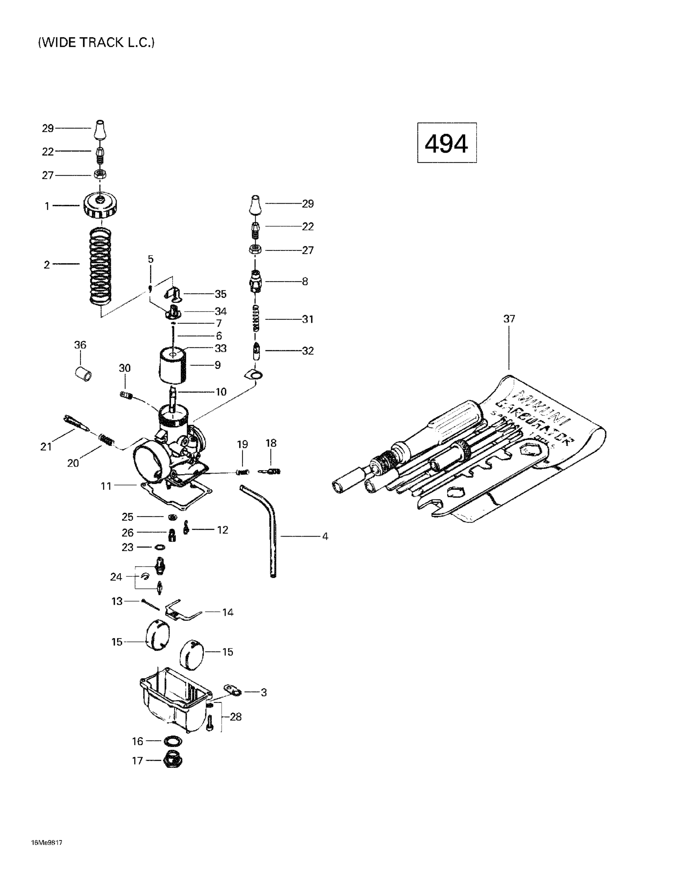 Схема узла: Carburetors Wide Track LC (494)
