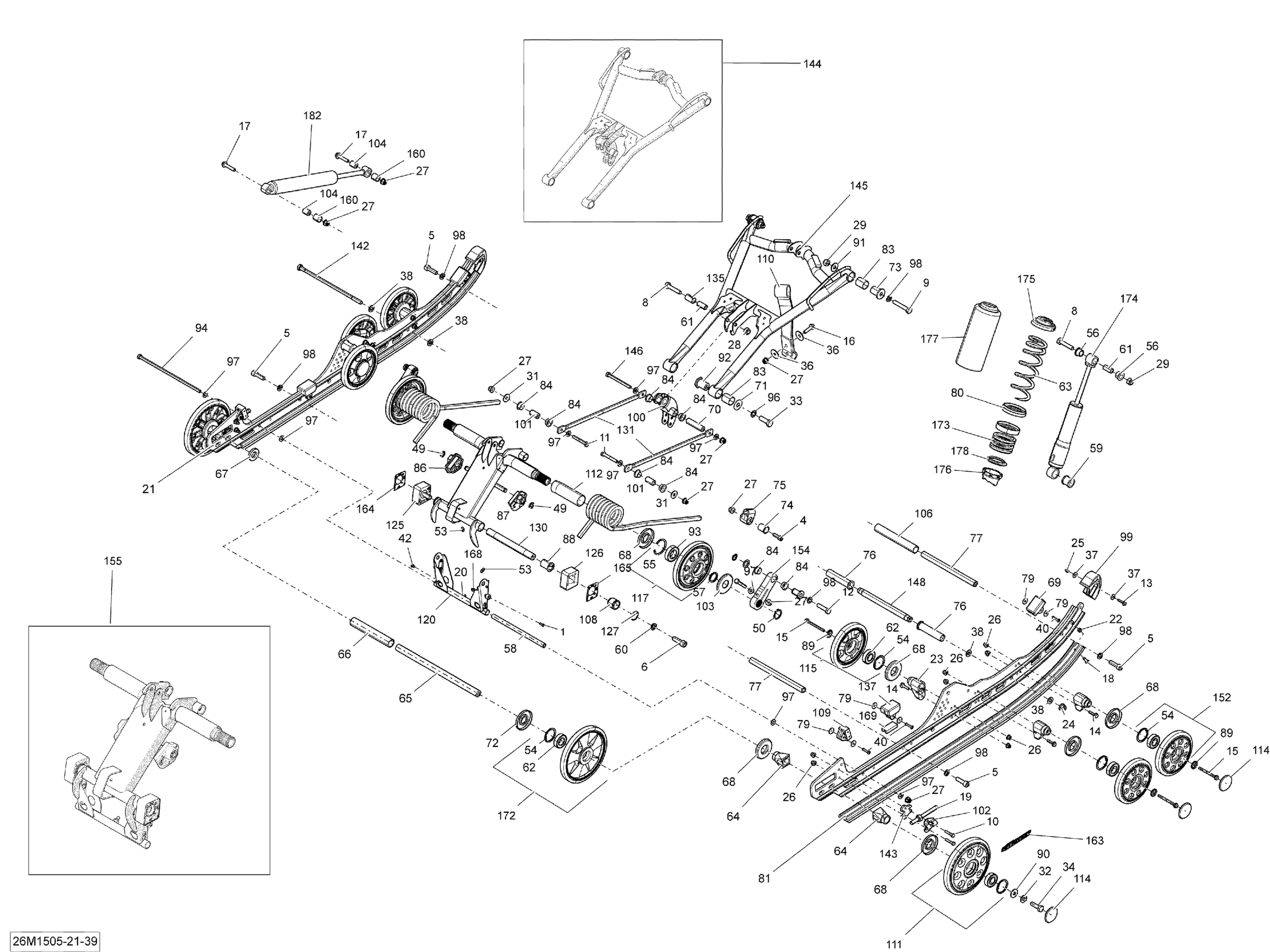 Схема узла: Rear Suspension _26M1539