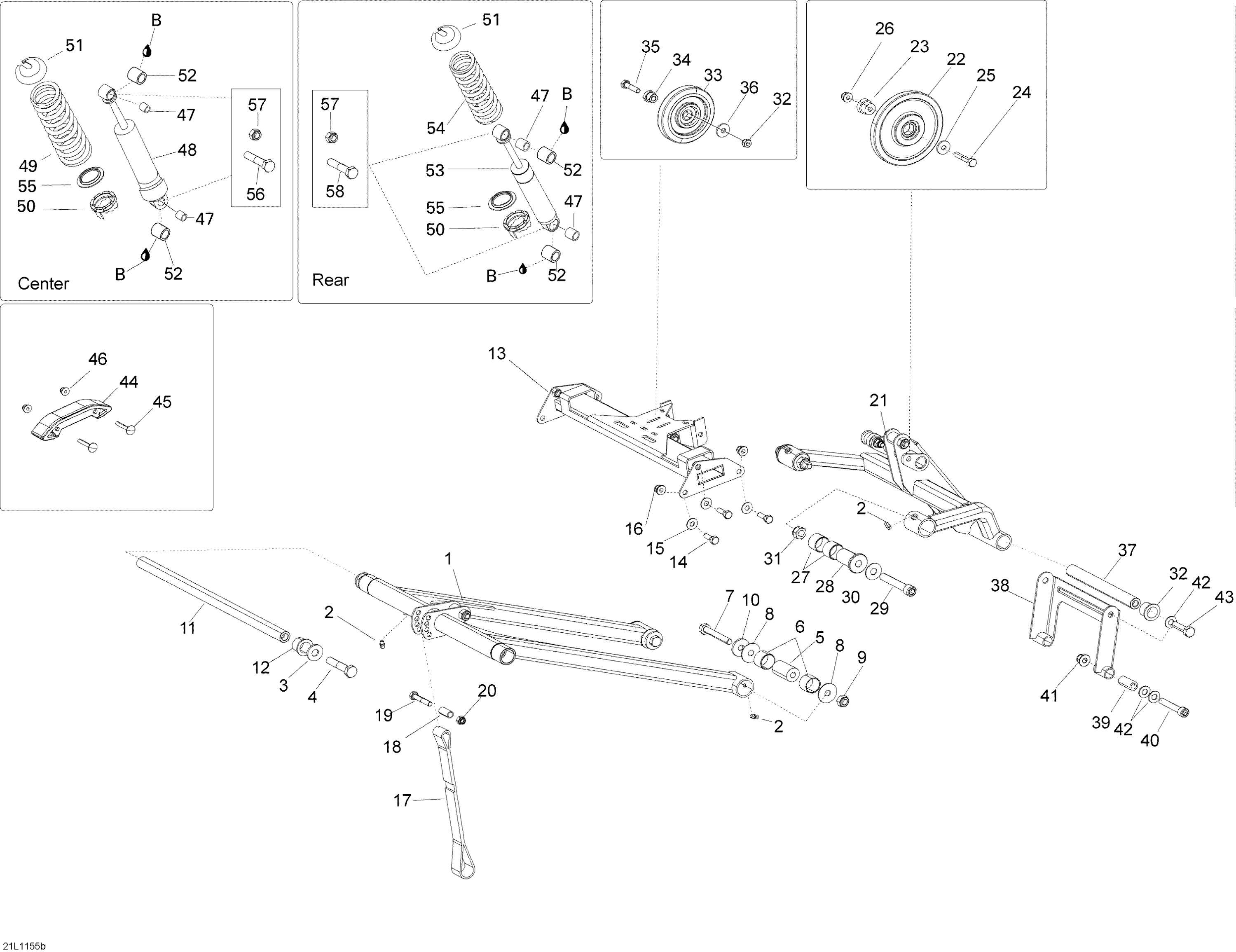 Схема узла: Rear Suspension