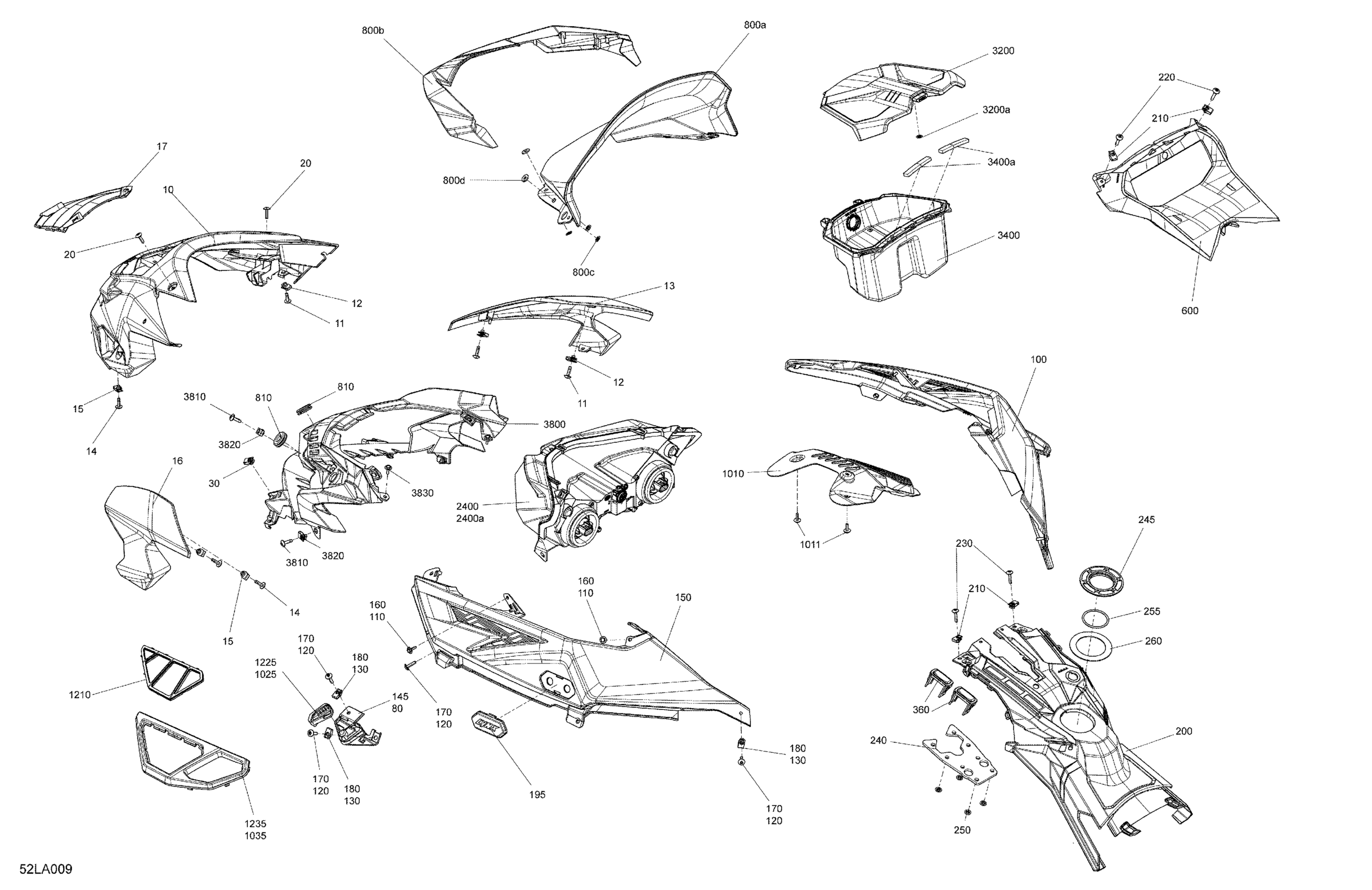 Схема узла: Body - Hood Section and WindShield